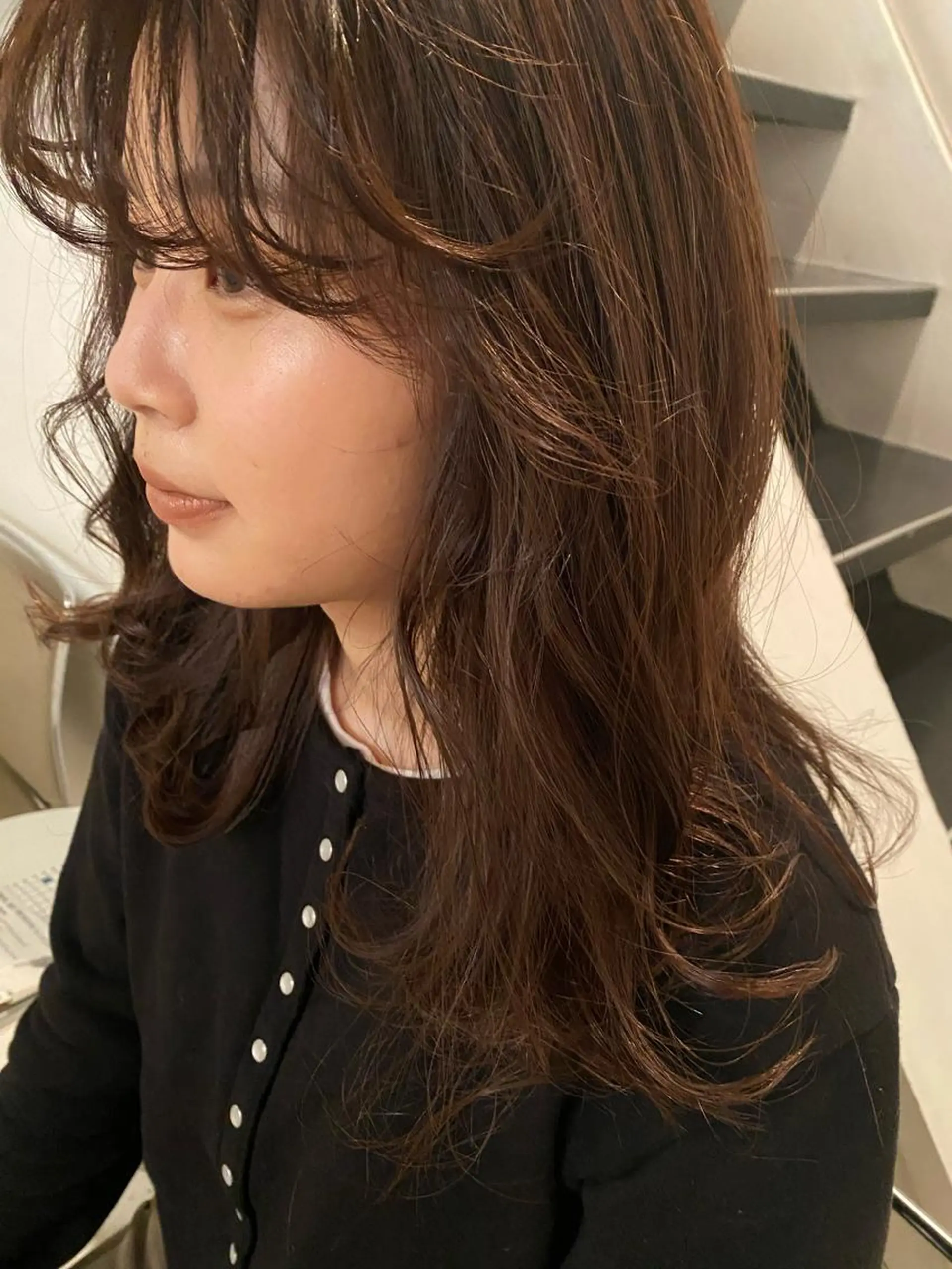 ロング ピンクブラウン ヘアカラー トリートメント &72『アンドナナジュウニ』所属・&72 takiのヘアスタイル