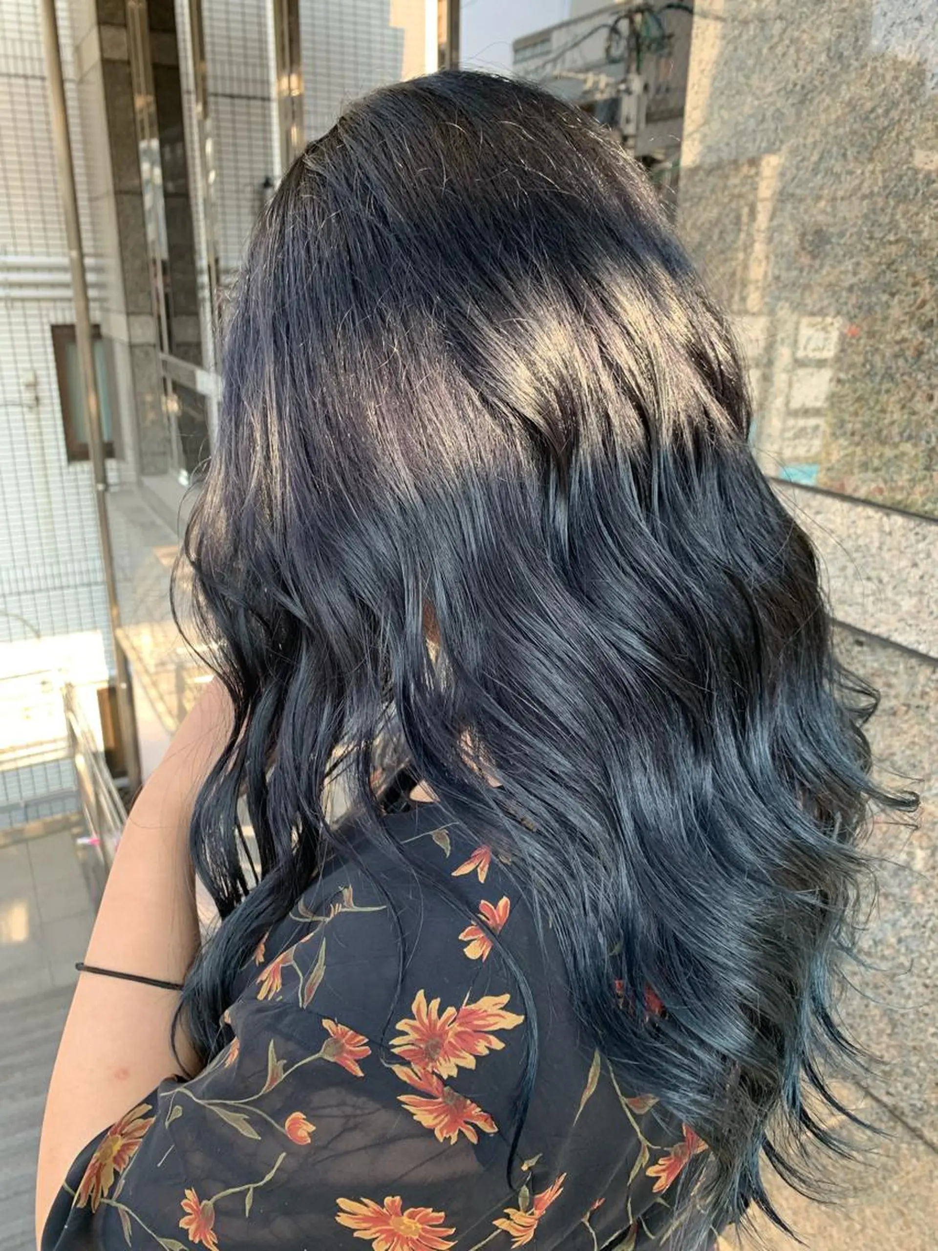 ロング カラー ブリーチ ネイビーカラー Ammy 池袋所属・韓国ヘア&耳ツボ💎 池袋/himeriのその他イメージ