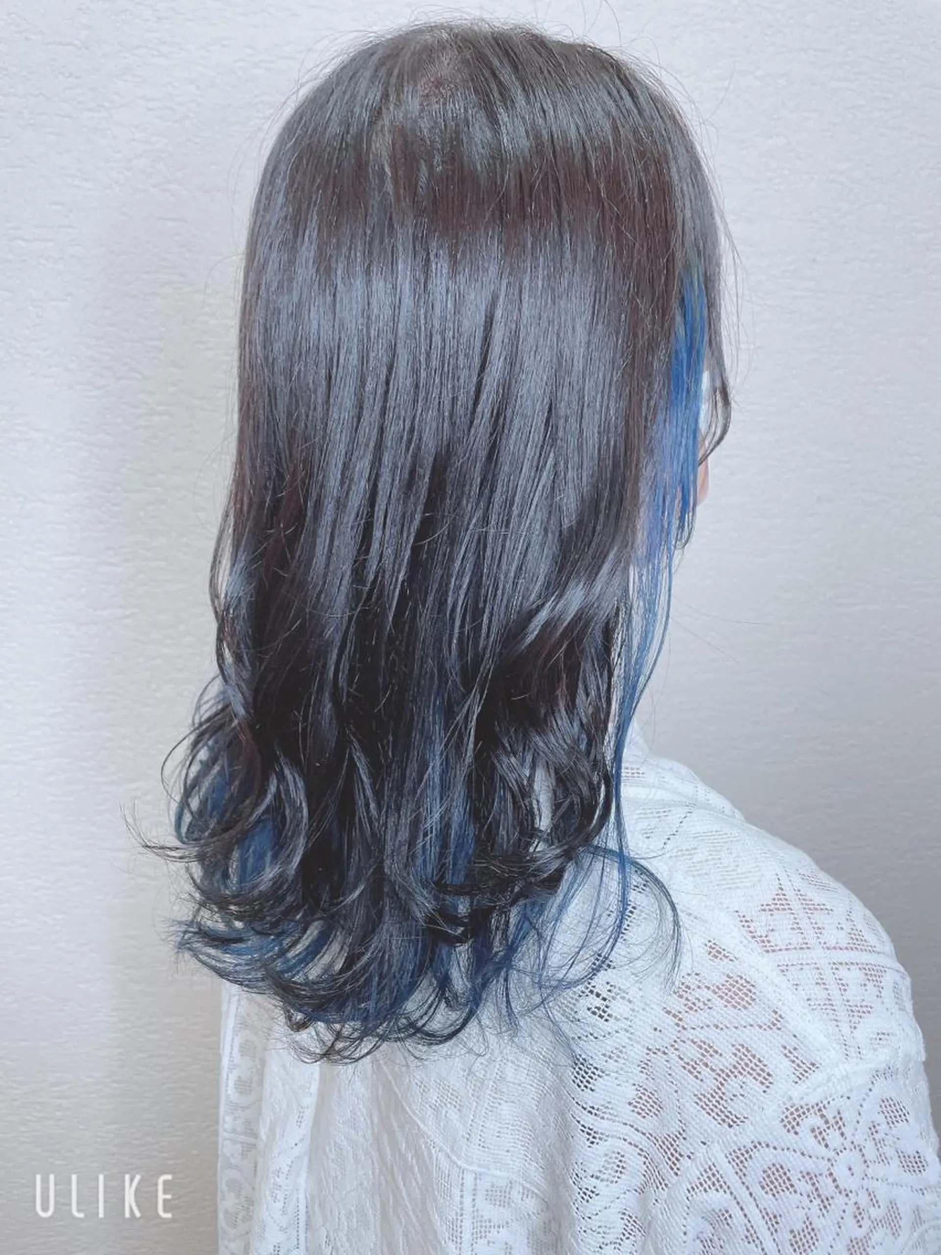 ロング カラー ブルーカラー カット ヘアカラー ❣️モードケイズ塚口 和田一将のヘアスタイル