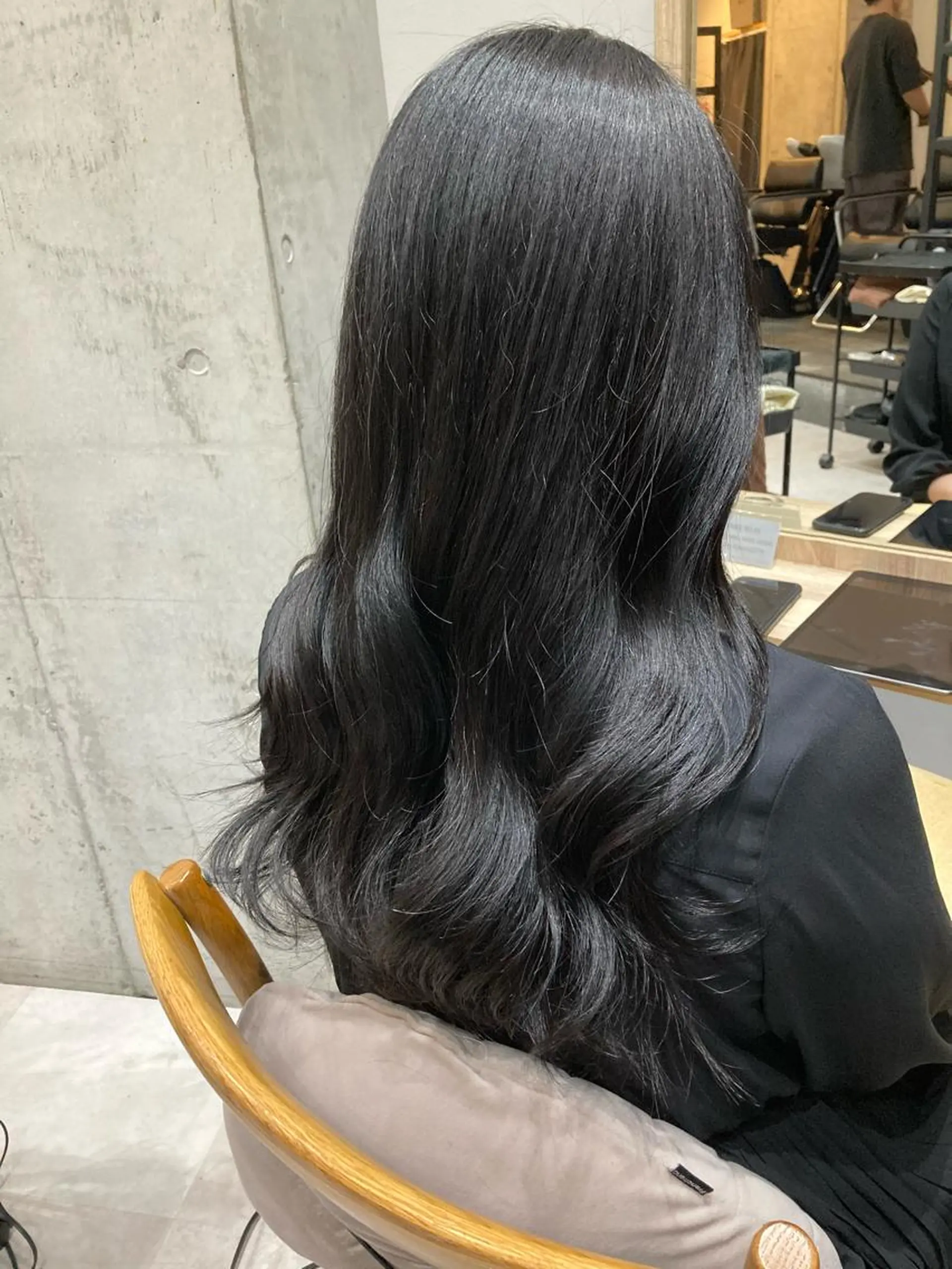 ロング ヘアカラー トリートメント ✨色持ちの良い艶 カラー✨蟹江真世のヘアスタイル