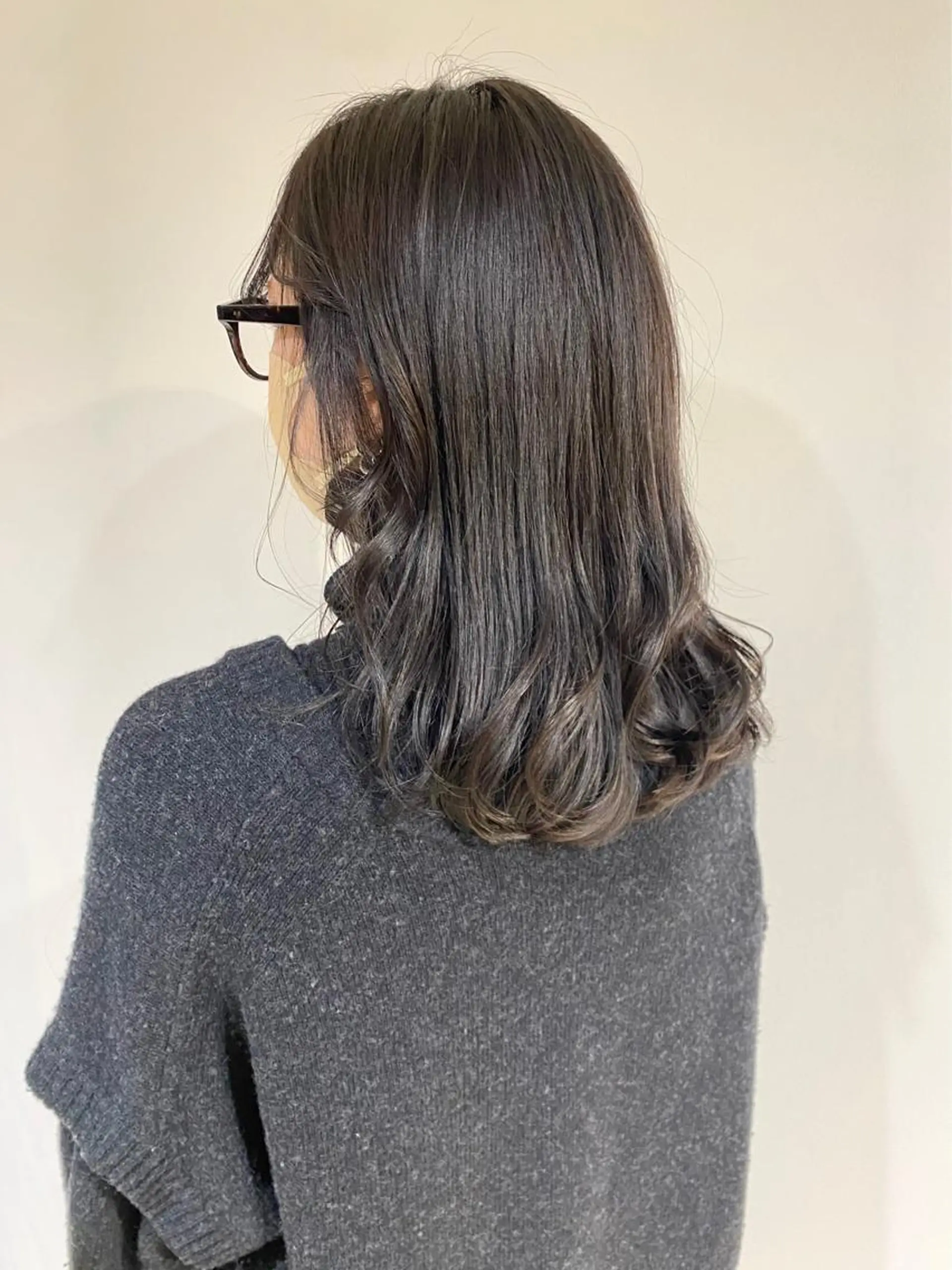 ミディアム カラー パーマ ヘアアレンジ ネイル マツエク・マツパ アイブロウ 髪質改善水素TR× レイヤーカット/熊澤のヘアスタイル