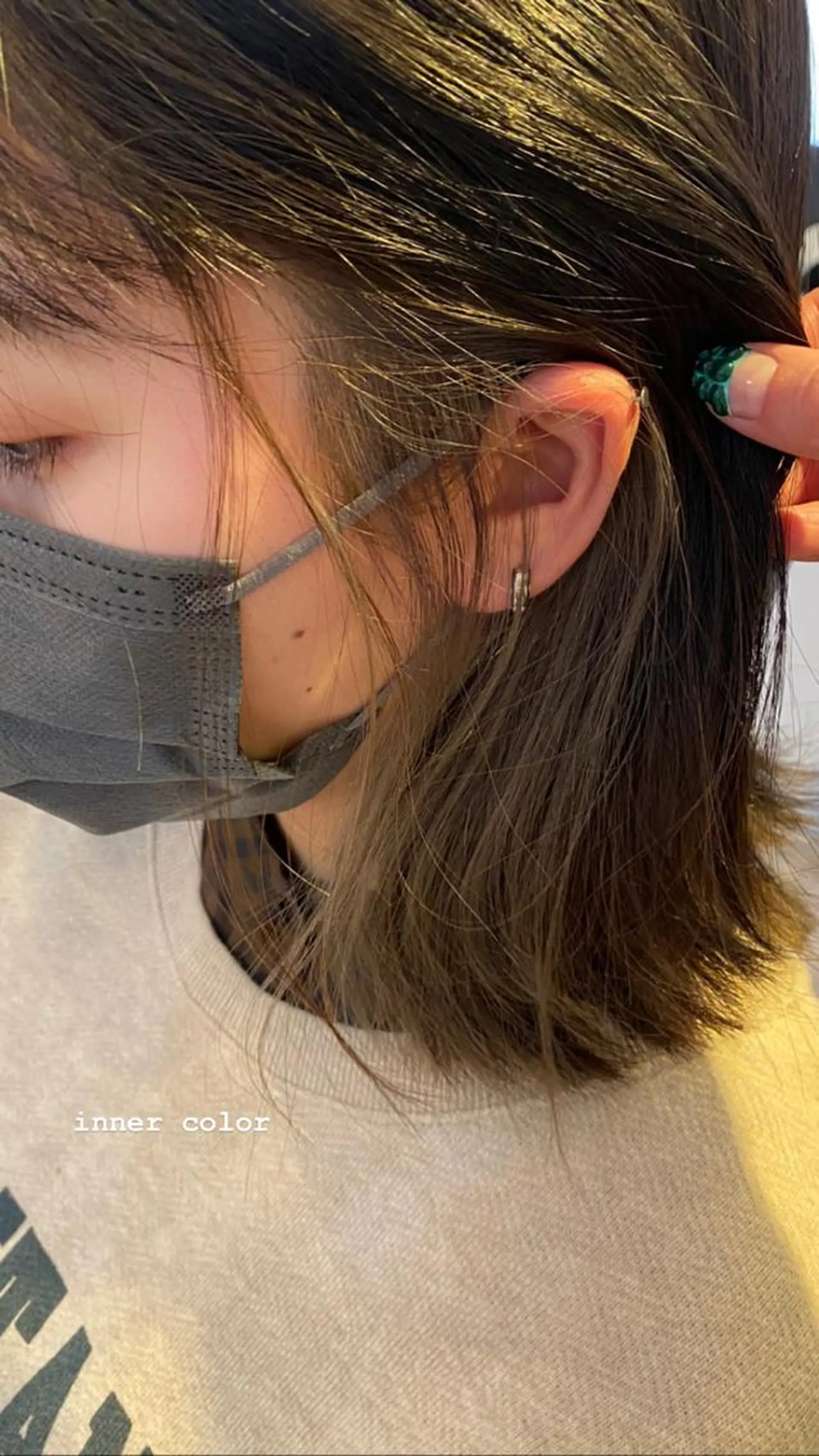 ミディアム カラー ヘアアレンジ niconail 千歳烏山店所属・niconail 🧣ayu 📍烏山のネイルデザイン