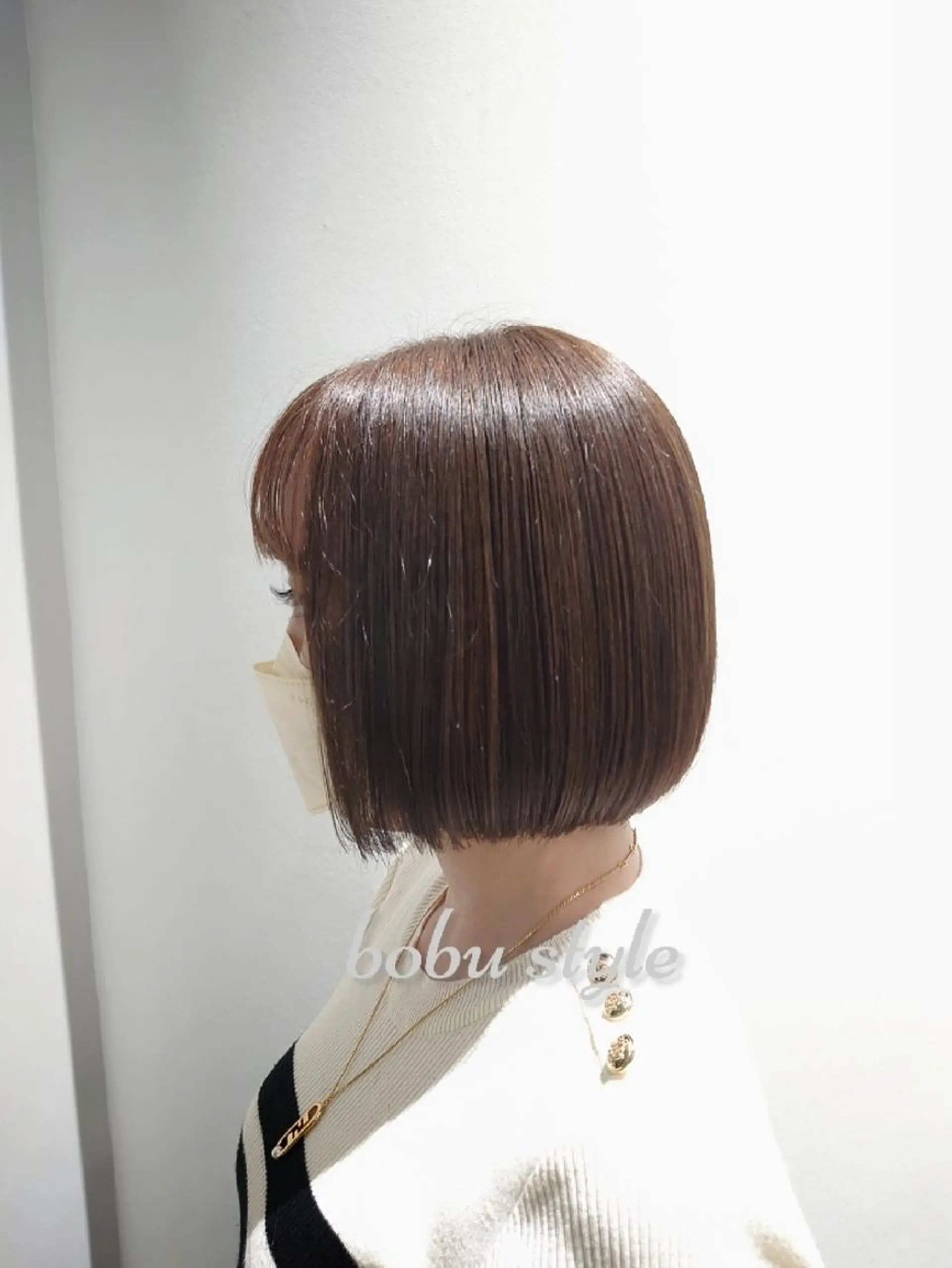 カラー ショート アッシュ ラベンダーカラー ラベンダーアッシュ ボブ GO TODAY SHAiRE SALON キラリトギンザ店所属・🐱higajo🐱 比嘉門(ヒガジョウ)のヘアスタイル