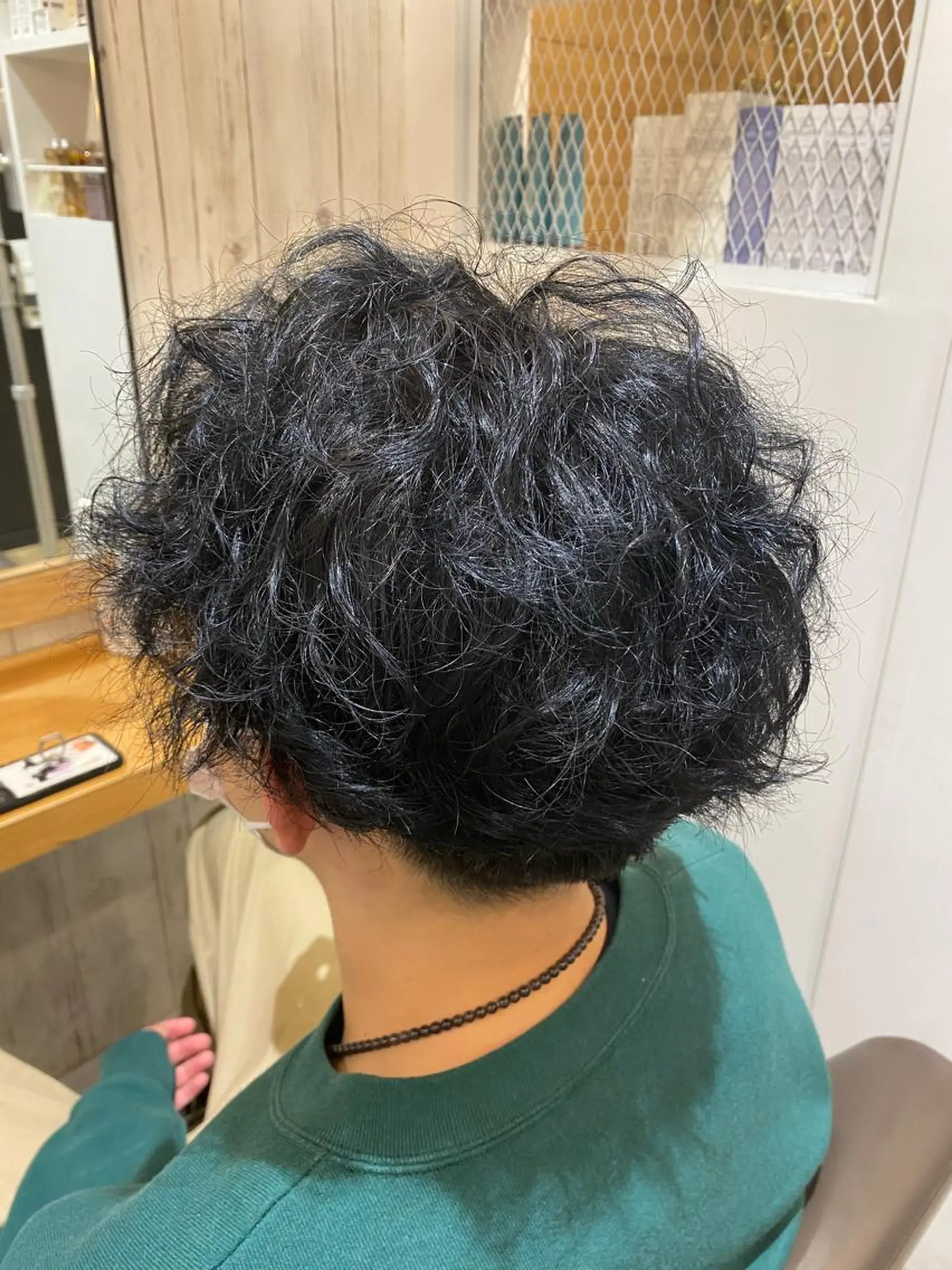 ショート メンズ メンズパーマ 柴田 枝利子のヘアスタイル