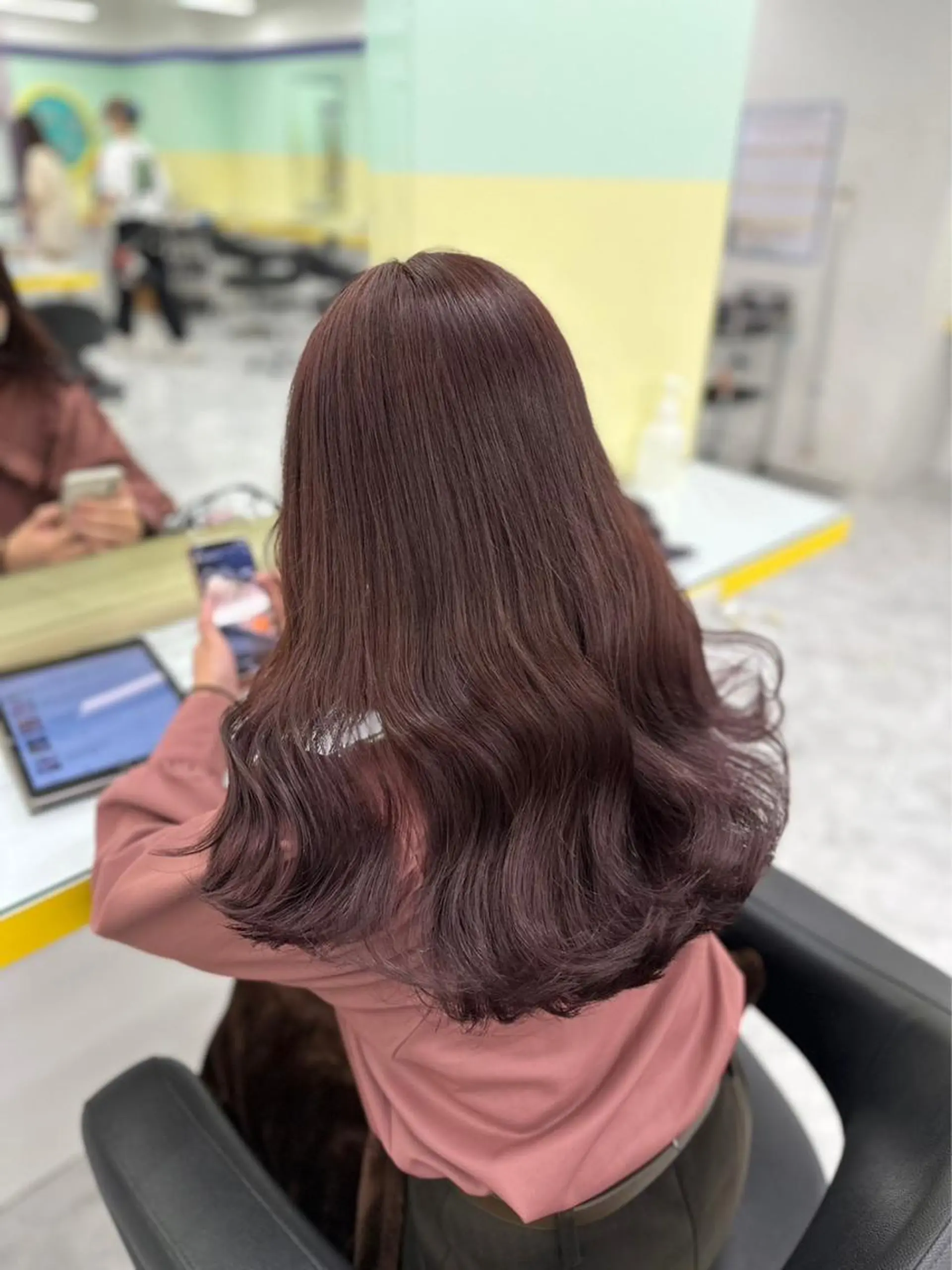セミロング カラー ♥️韓国ヘア レイヤー♥️ゆりのヘアスタイル