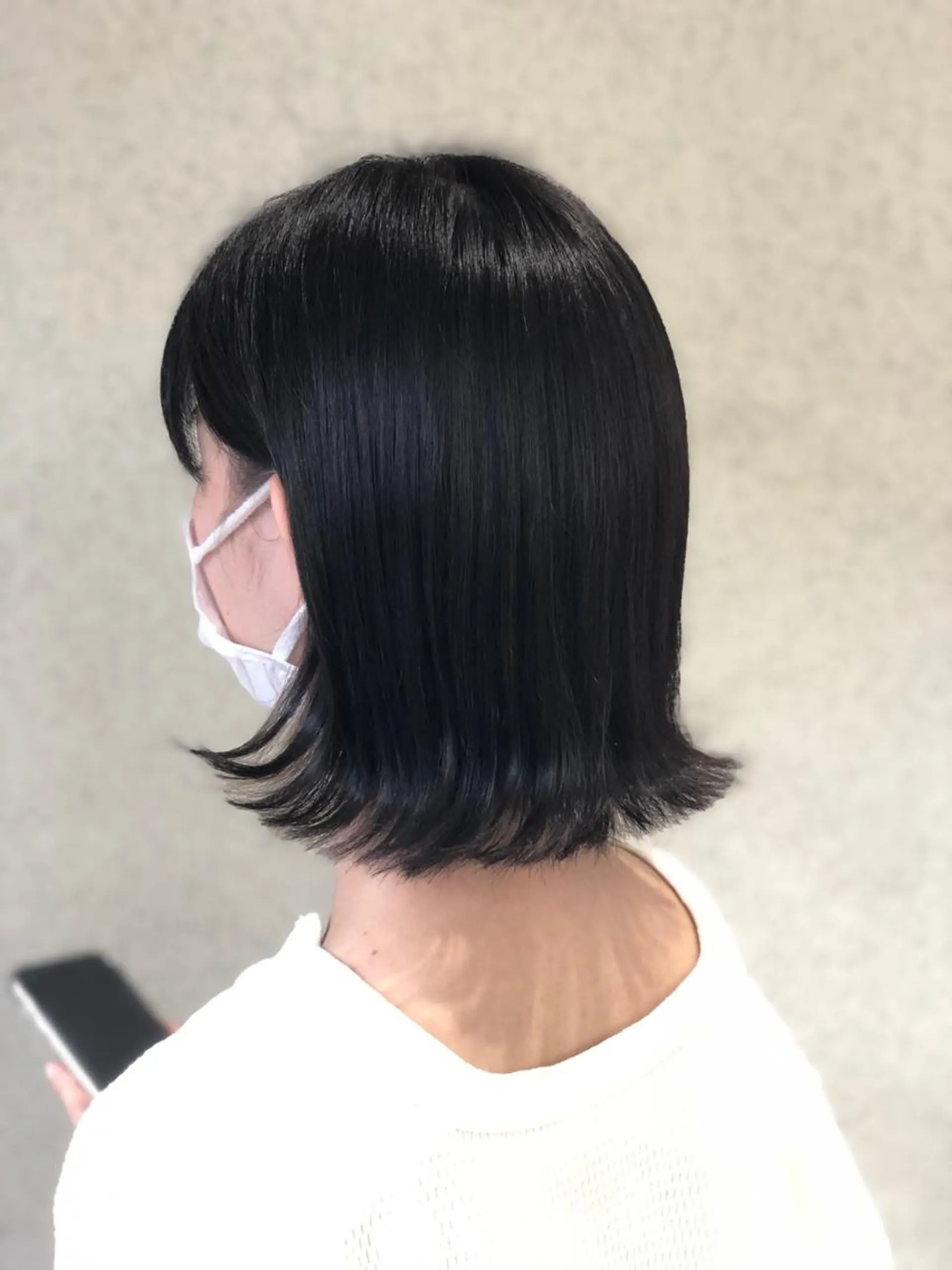 ショート 切りっぱなしボブ ボブ カット ヘアカラー 阿部 美咲のヘアスタイル