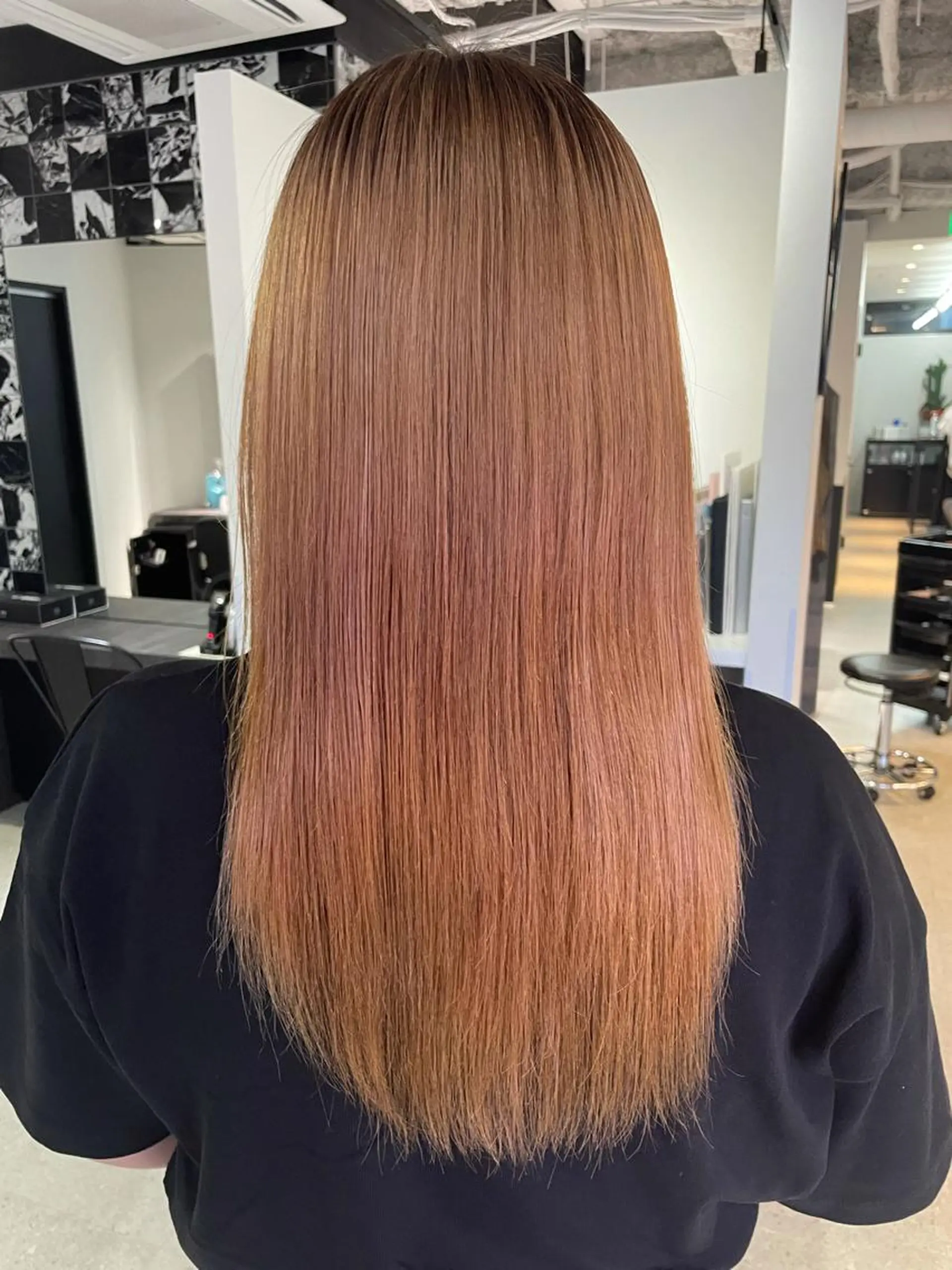 ロング パーマ 酸性ストレート ストレートパーマ カット 縮毛矯正 One By The Ect所属・ショート/脱白髪染め ☆宇﨑悠実のヘアスタイル