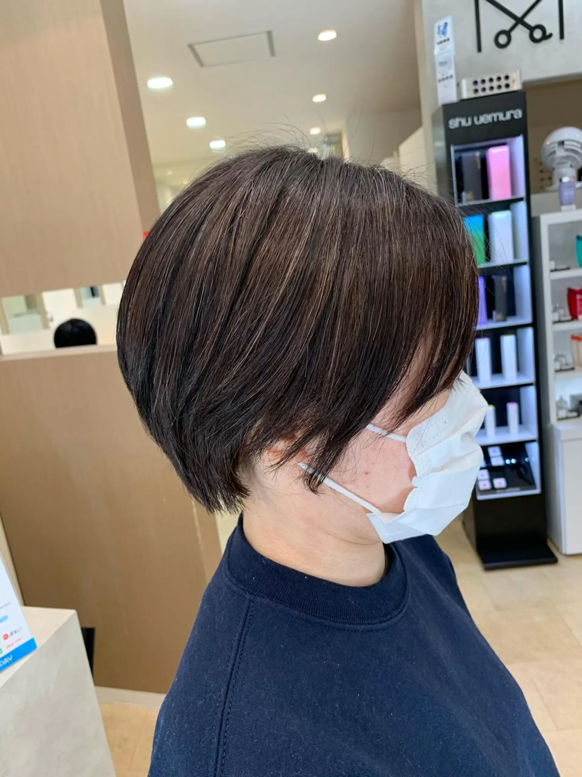 ショート カラー カット ヘアカラー トリートメント 西新/siohair 似合わせ/石尾刻矢のヘアスタイル