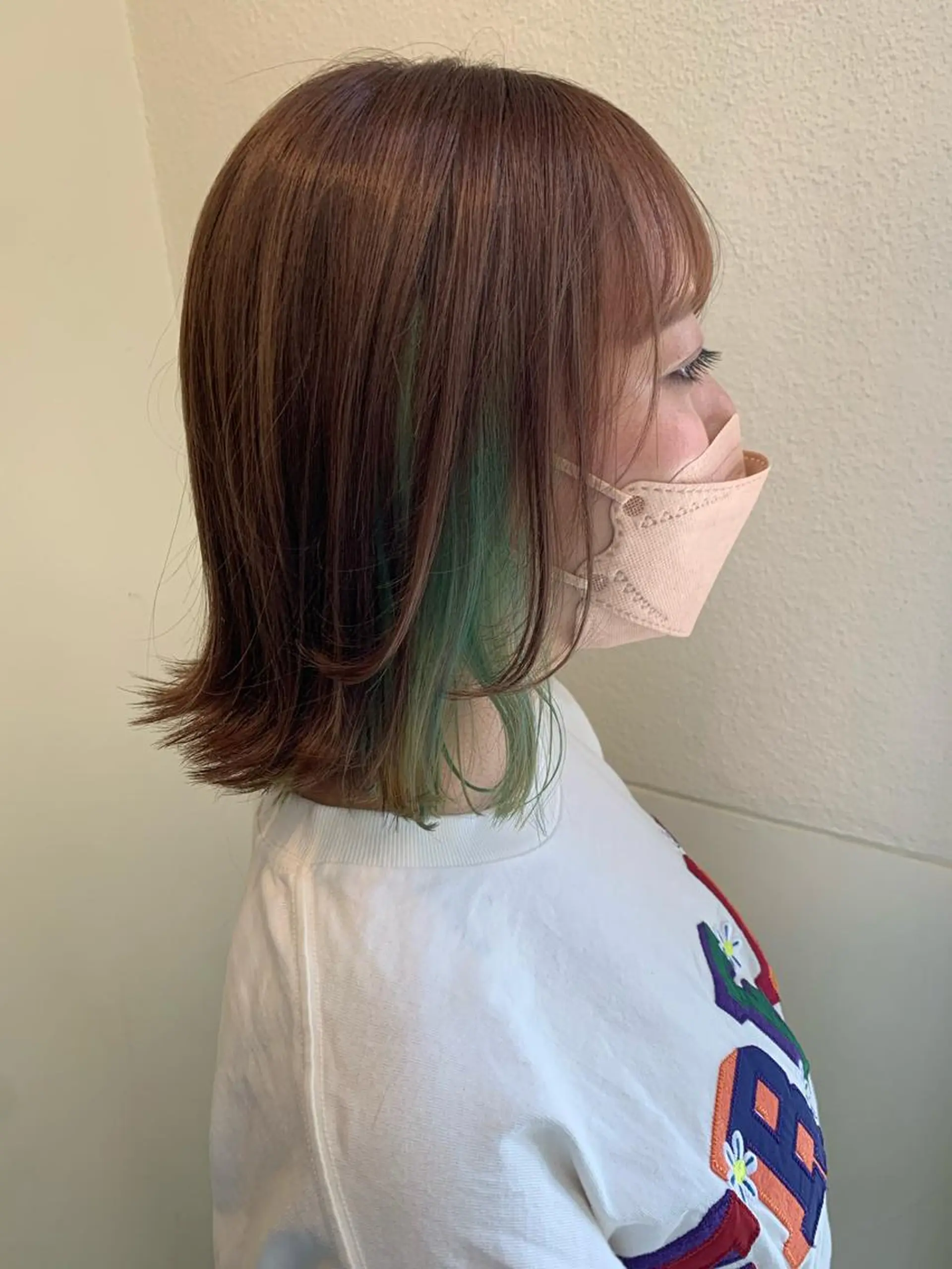 ミディアム カラー カット ヘアカラー トリートメント 船津武俊 フナツタケトシのヘアスタイル