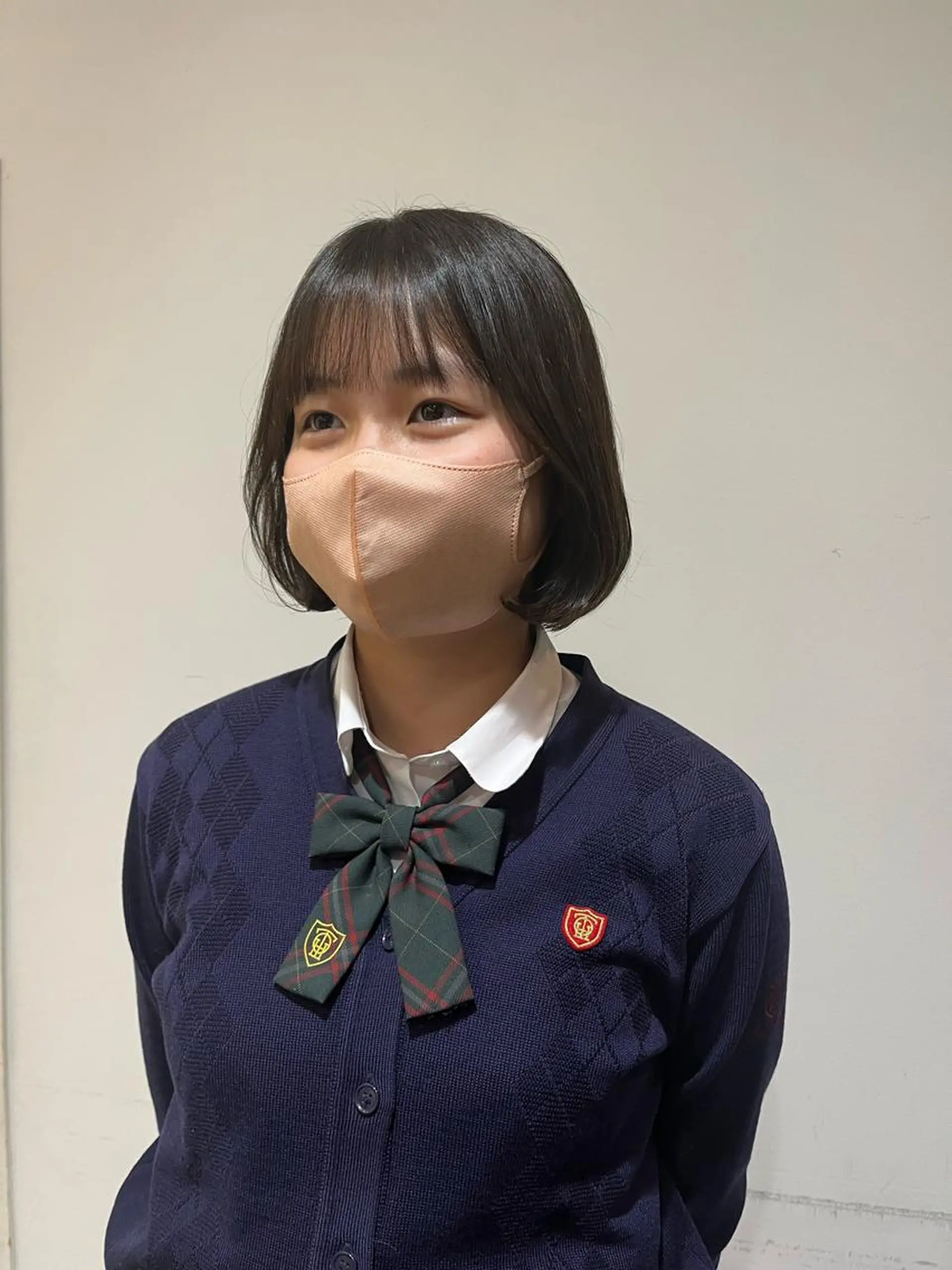 ショート タンバルモリ 韓国風ヘア 西崎 満里奈のヘアスタイル