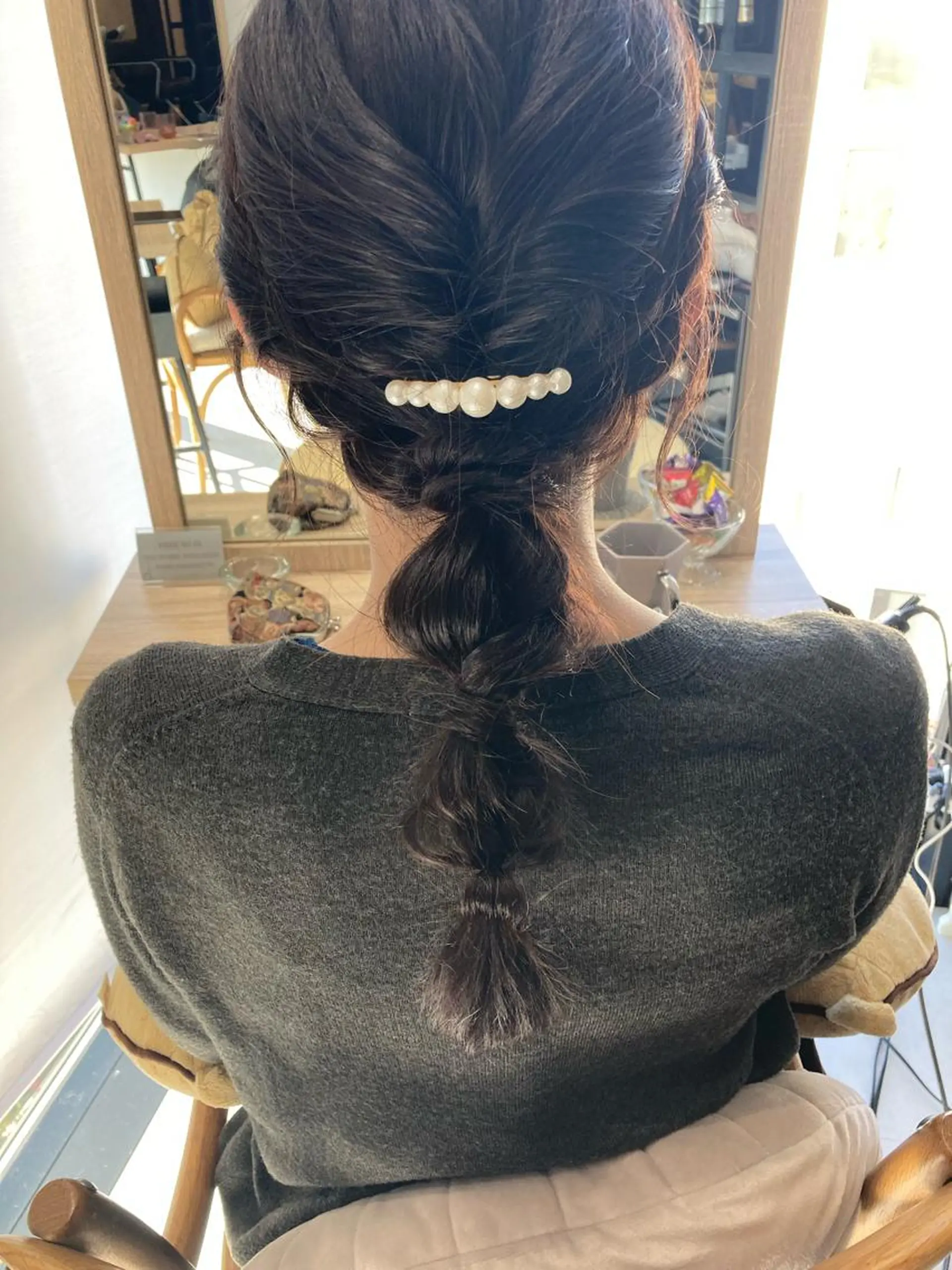 セミロング ヘアセット ✨色持ちの良い艶 カラー✨蟹江真世のヘアスタイル