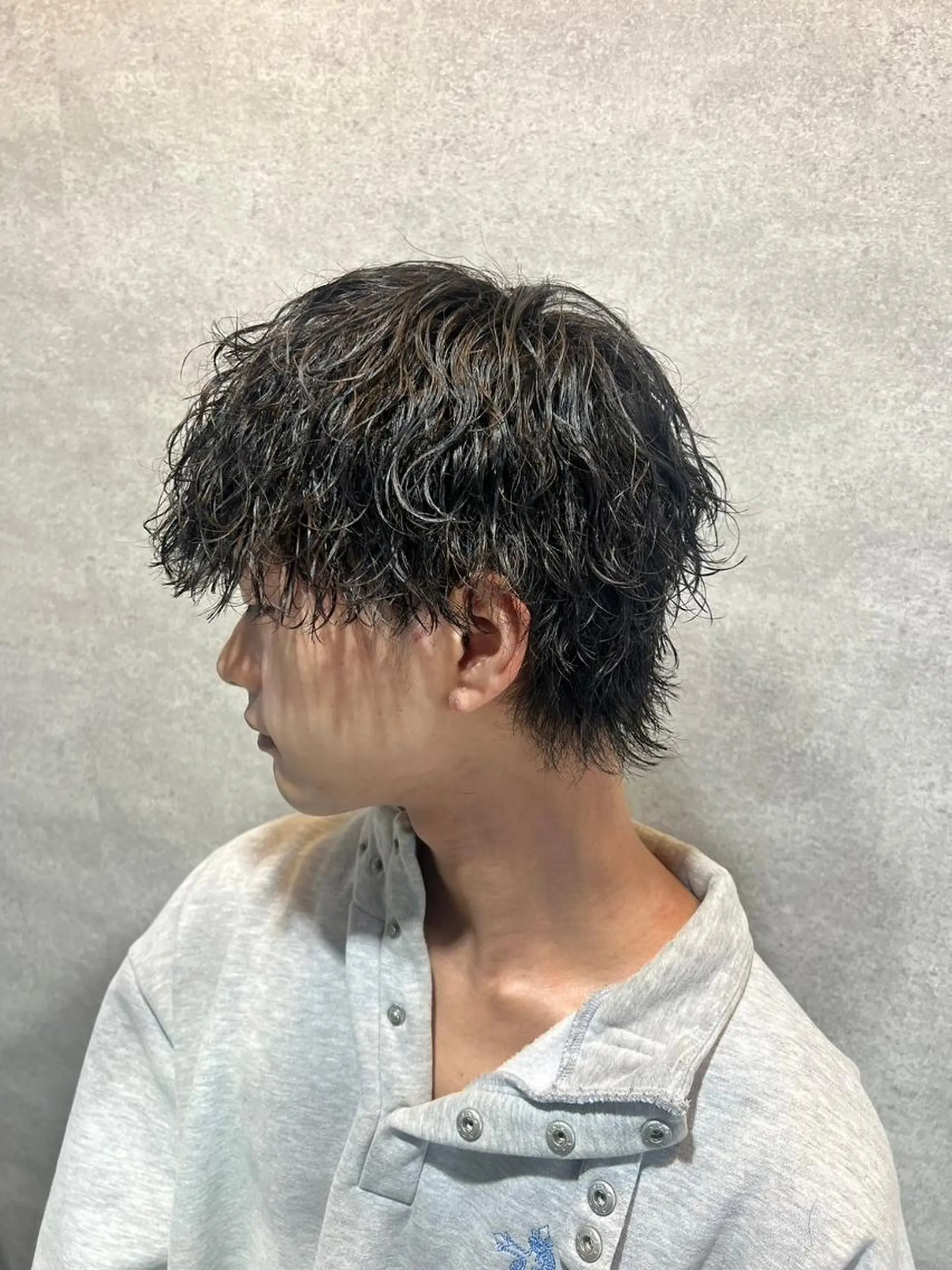 メンズ アイブロウ センターパート/ニュ アンス🔥鎌田嵩矢のヘアスタイル