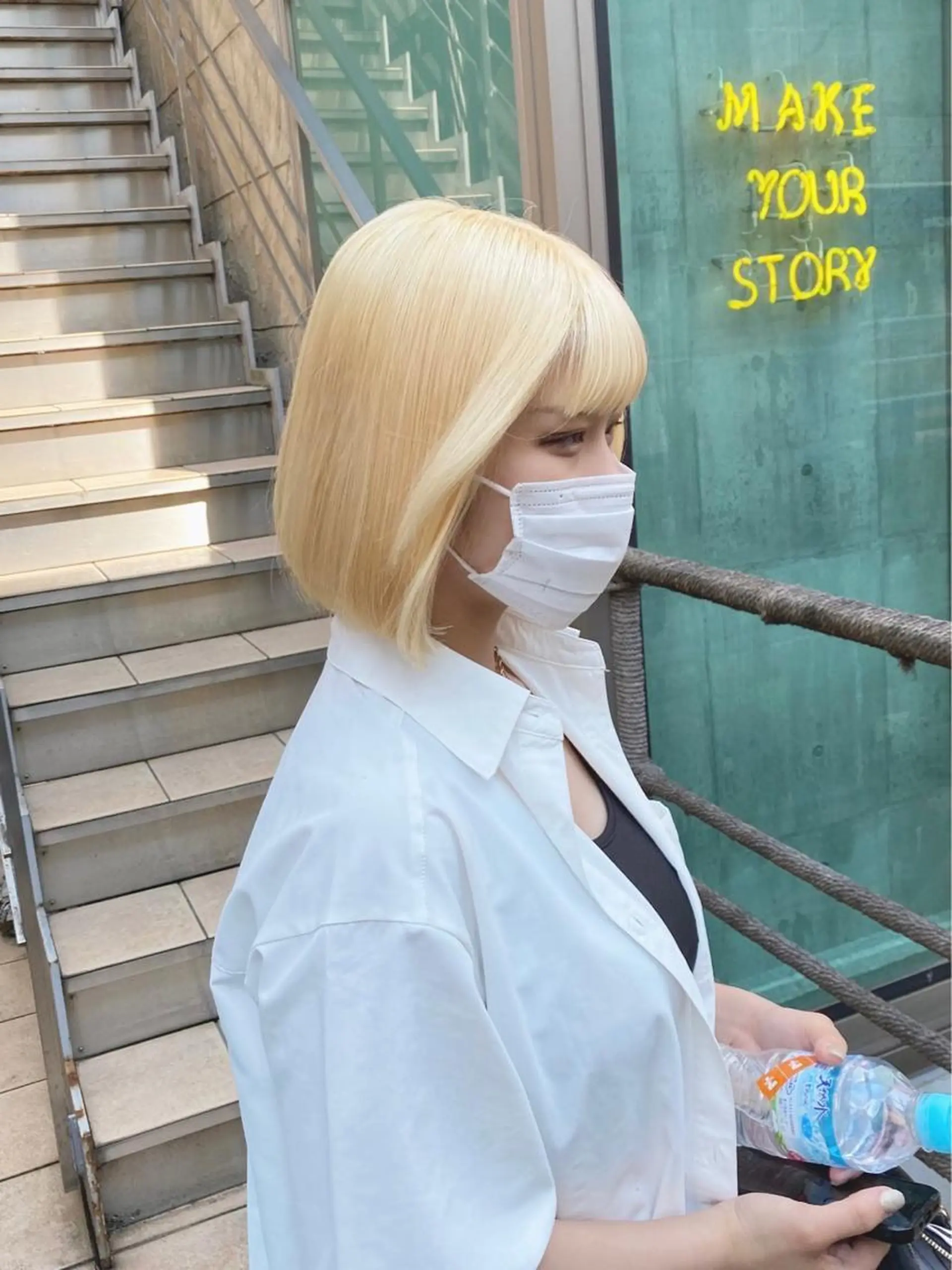 セミロング カラー パーマ ヘアアレンジ メンズ キッズ ネイル マツエク・マツパ アイブロウ 🐺ウルフ×ハイトー ン🖤Yukinoのヘアスタイル