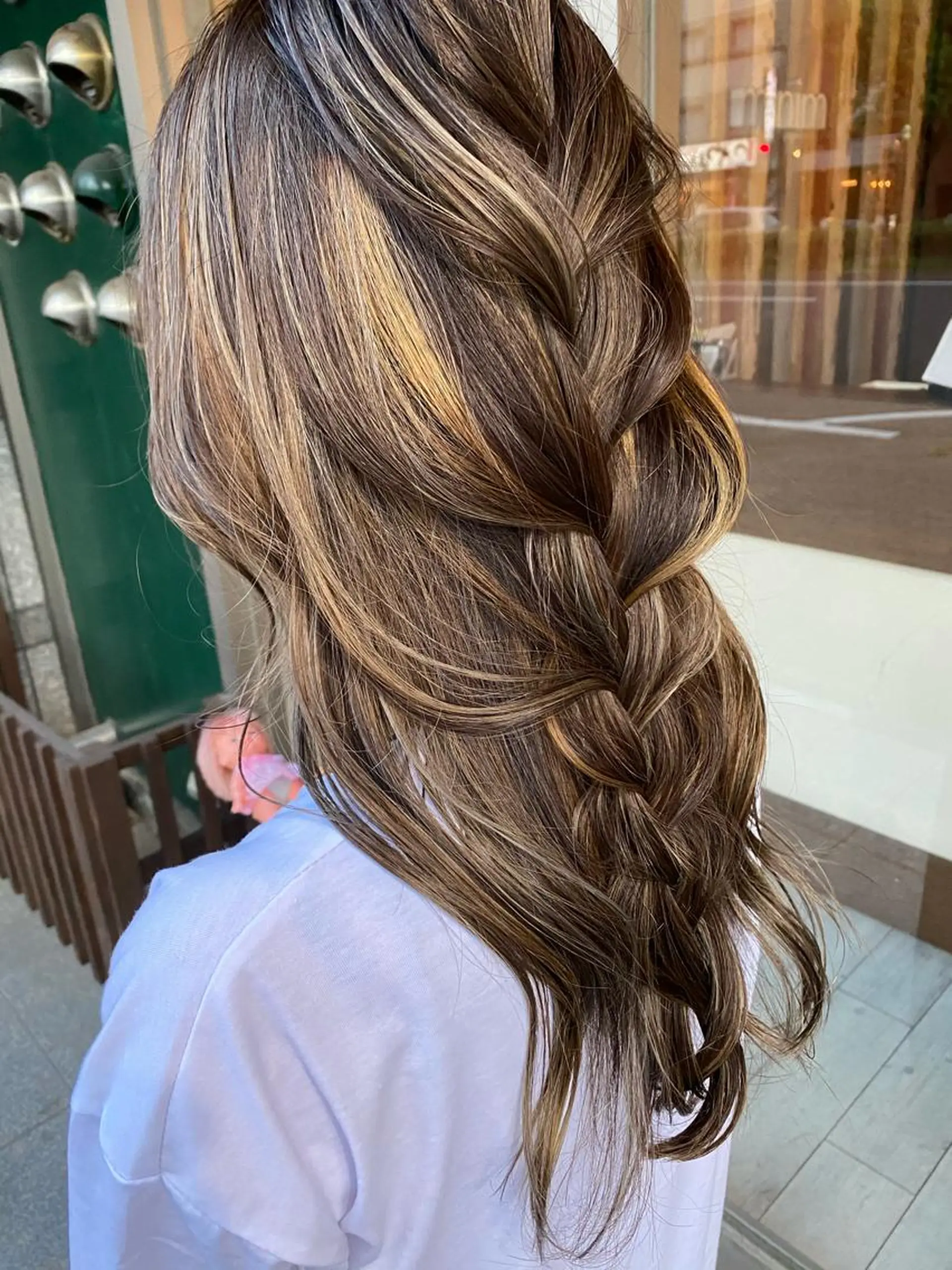 ロング カラー ハイライトカラー ハイライト カット ヘアカラー トリートメント 日比 貴大/ minim hairのヘアスタイル