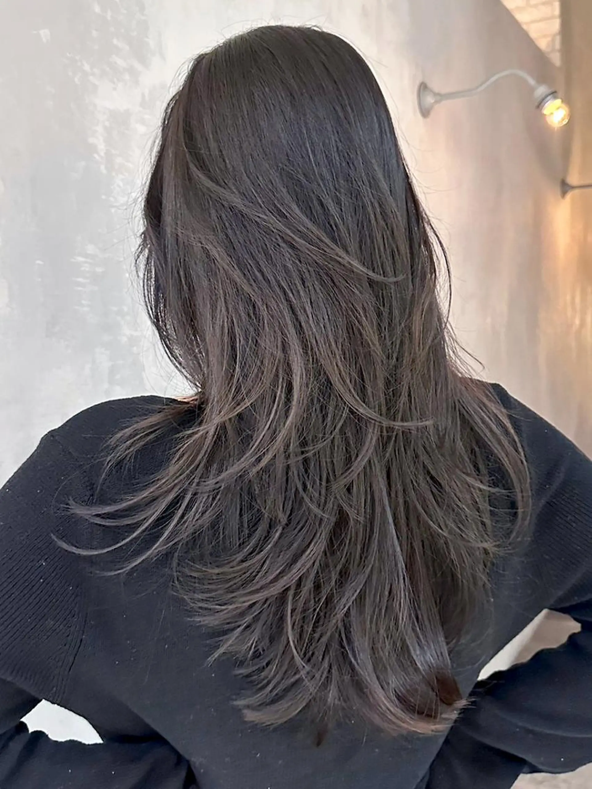 カラー セミロング 顔まわりレイヤー レイヤーカット カット ヘアカラー トリートメント ITbyALBUM 藤沢店のヘアスタイル