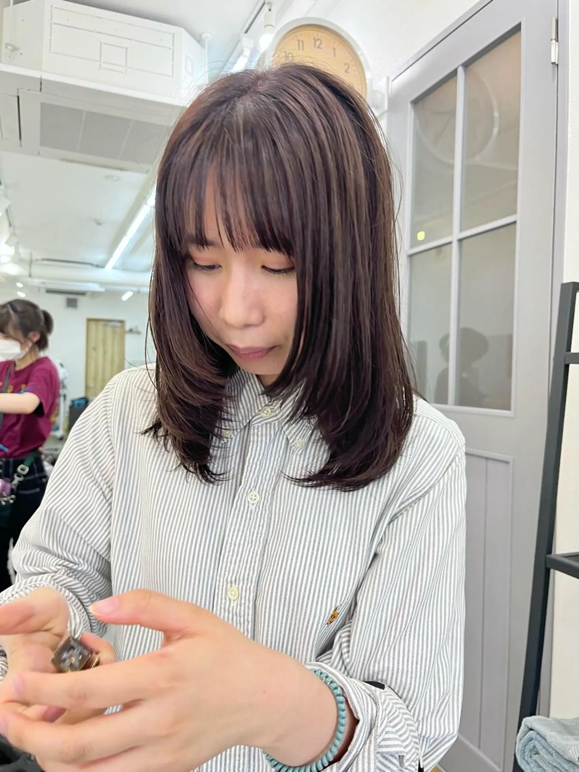 ミディアム カラー カット ヘアカラー トリートメント 🌼sunc HINAMI🌼のヘアスタイル