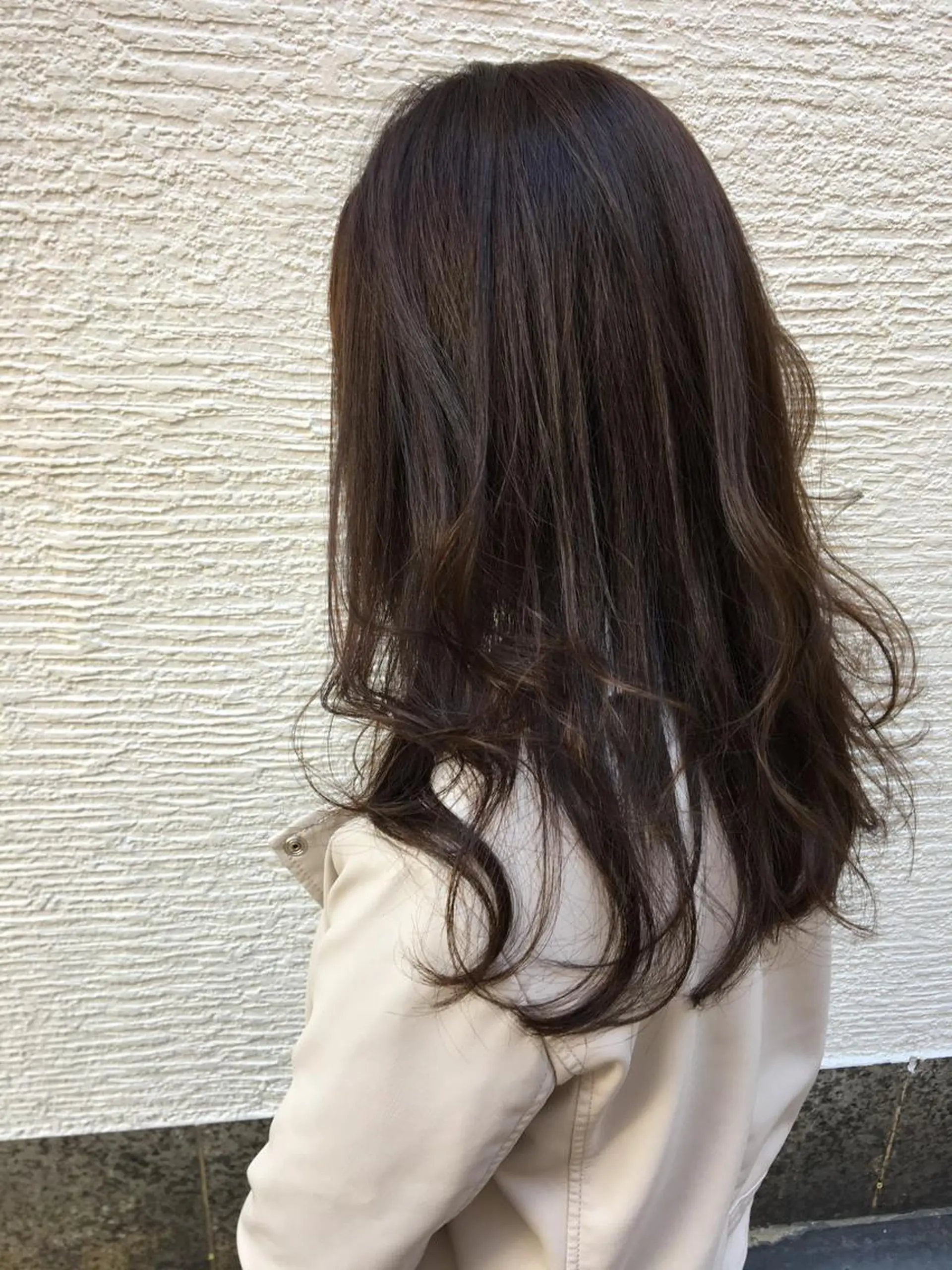 セミロング カラー ラベンダーカラー OFF YUYAのヘアスタイル