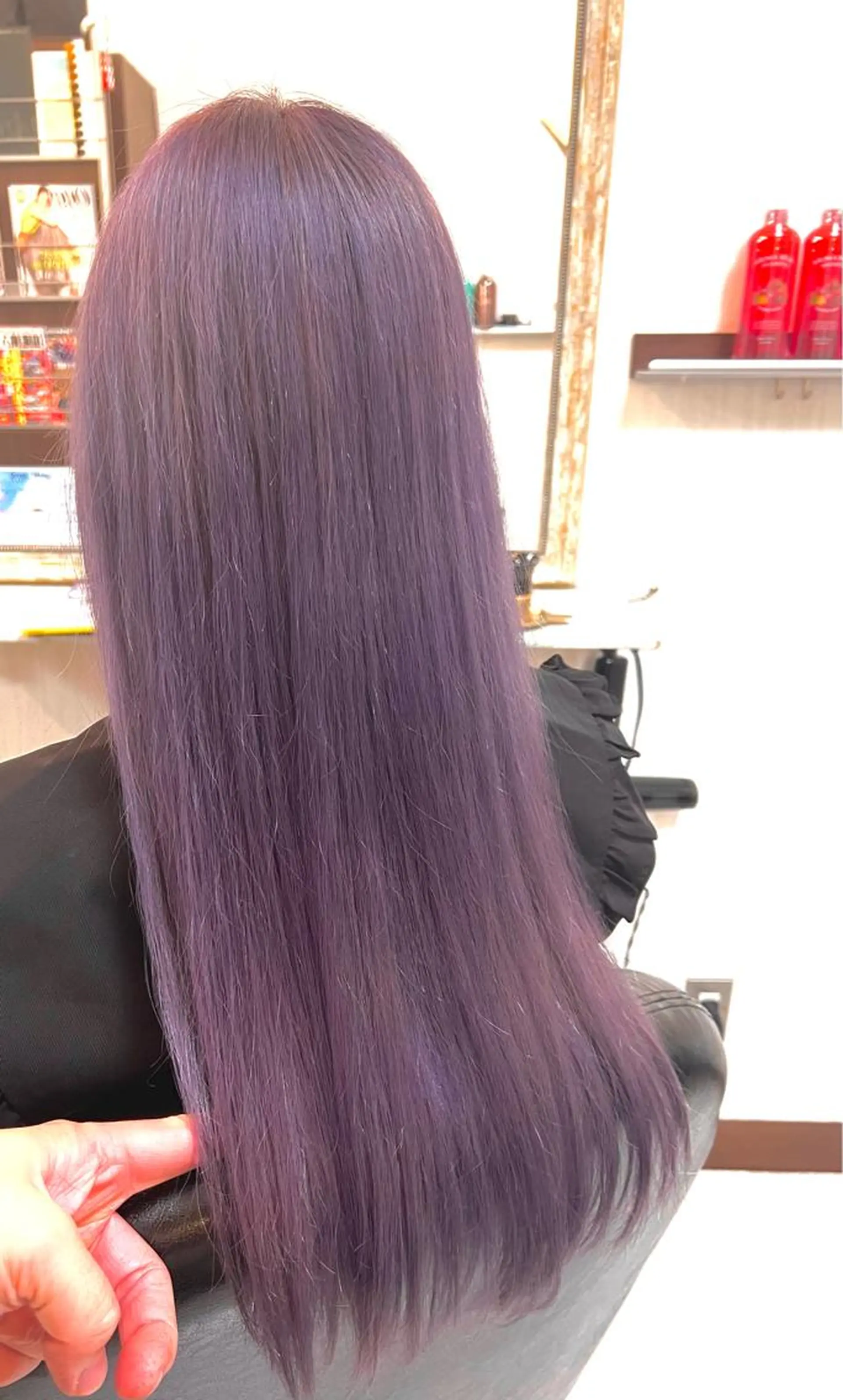 セミロング カラー バイオレットカラー KEN 🌟のヘアスタイル