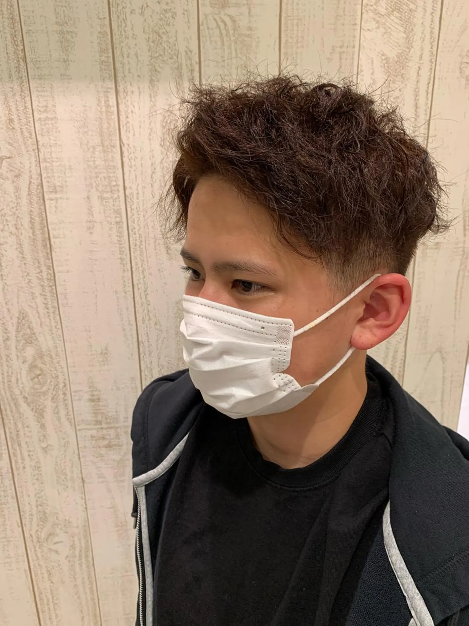ショート パーマ メンズ 松永 らりっさのヘアスタイル