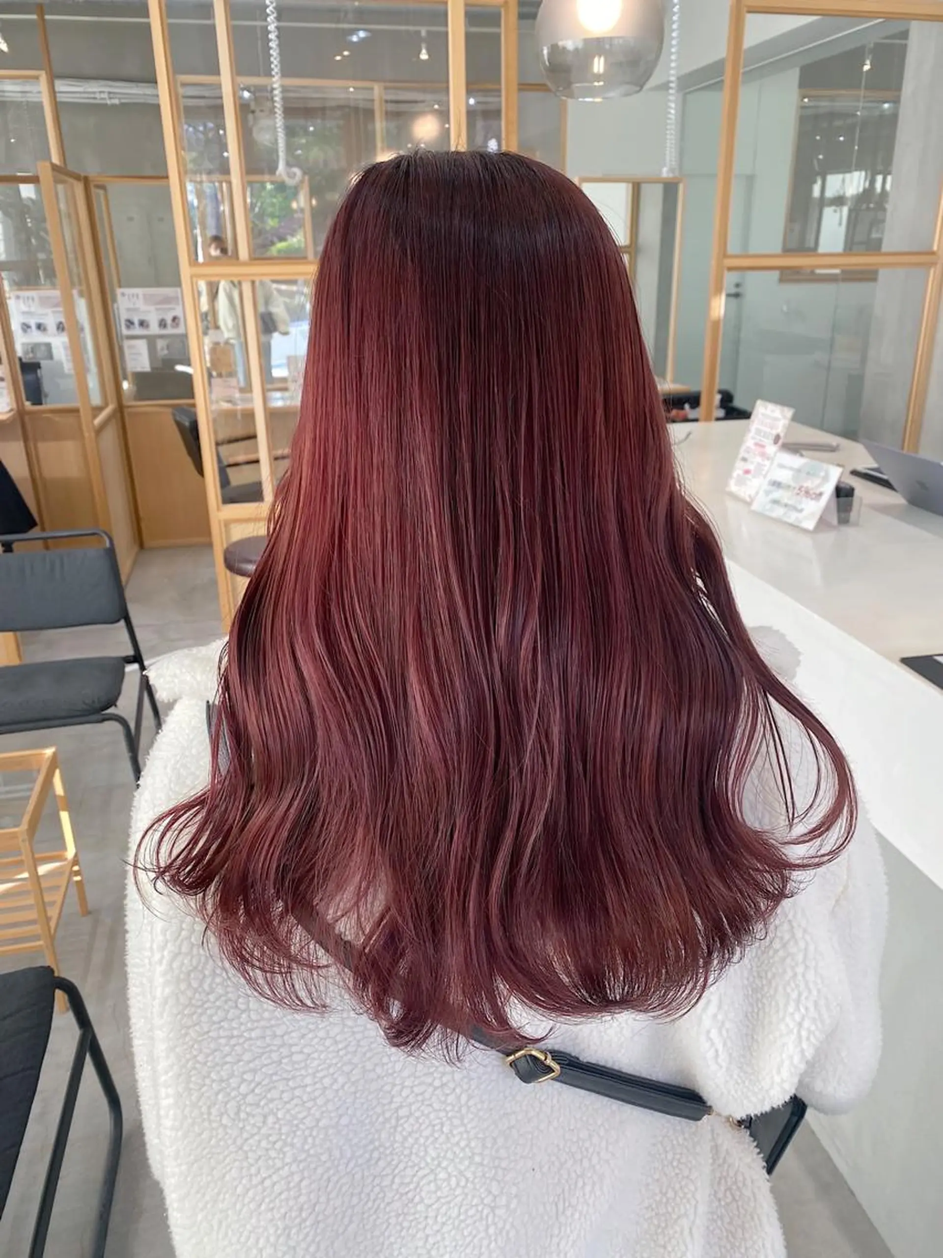 ロング カット ヘアカラー トリートメント 🌼FERIA梅田 shiho🌼のヘアスタイル