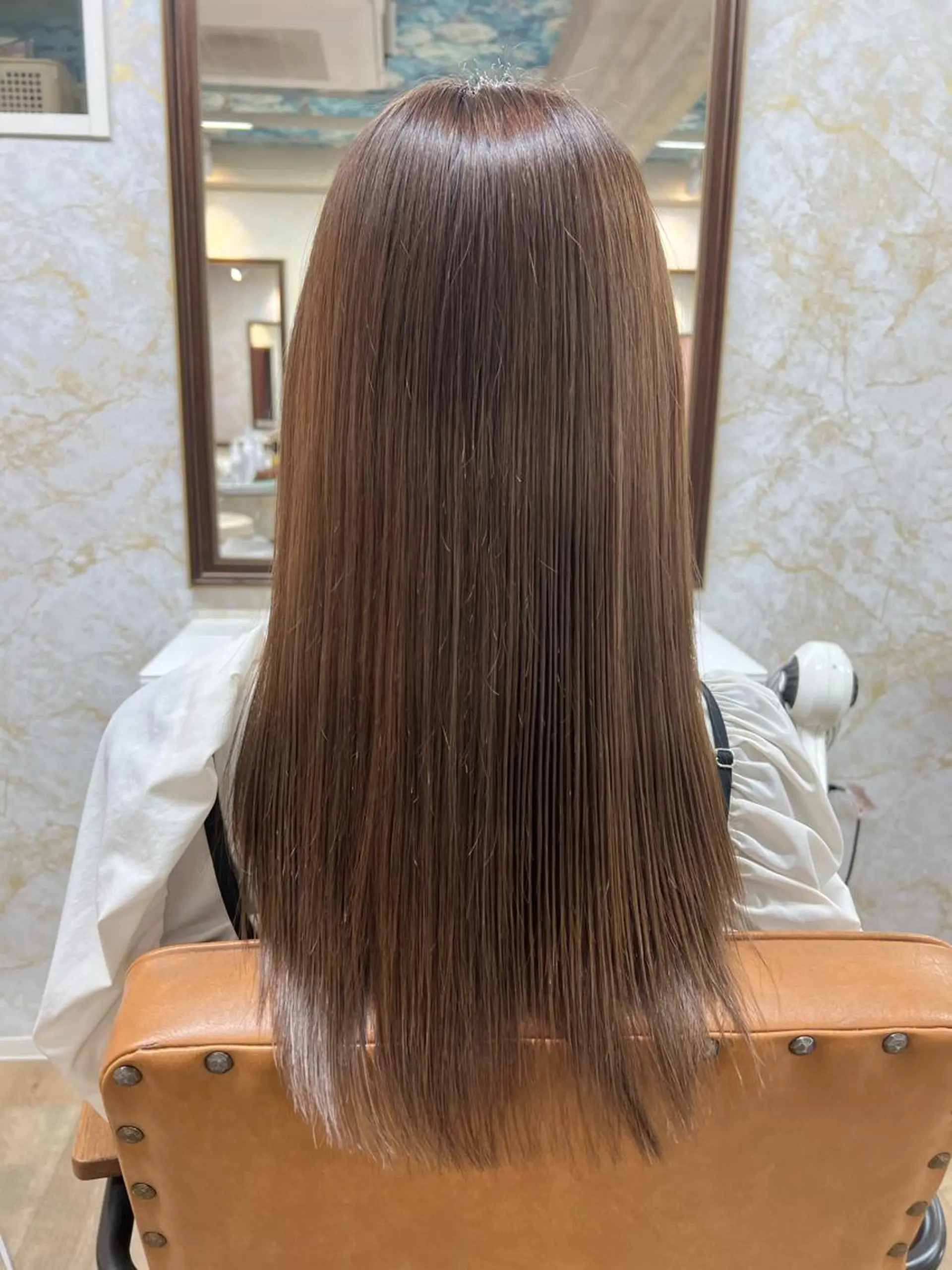 ロング カット 縮毛矯正 トリートメント 髪質改善特化💫 韓国ヘアAyumuのヘアスタイル