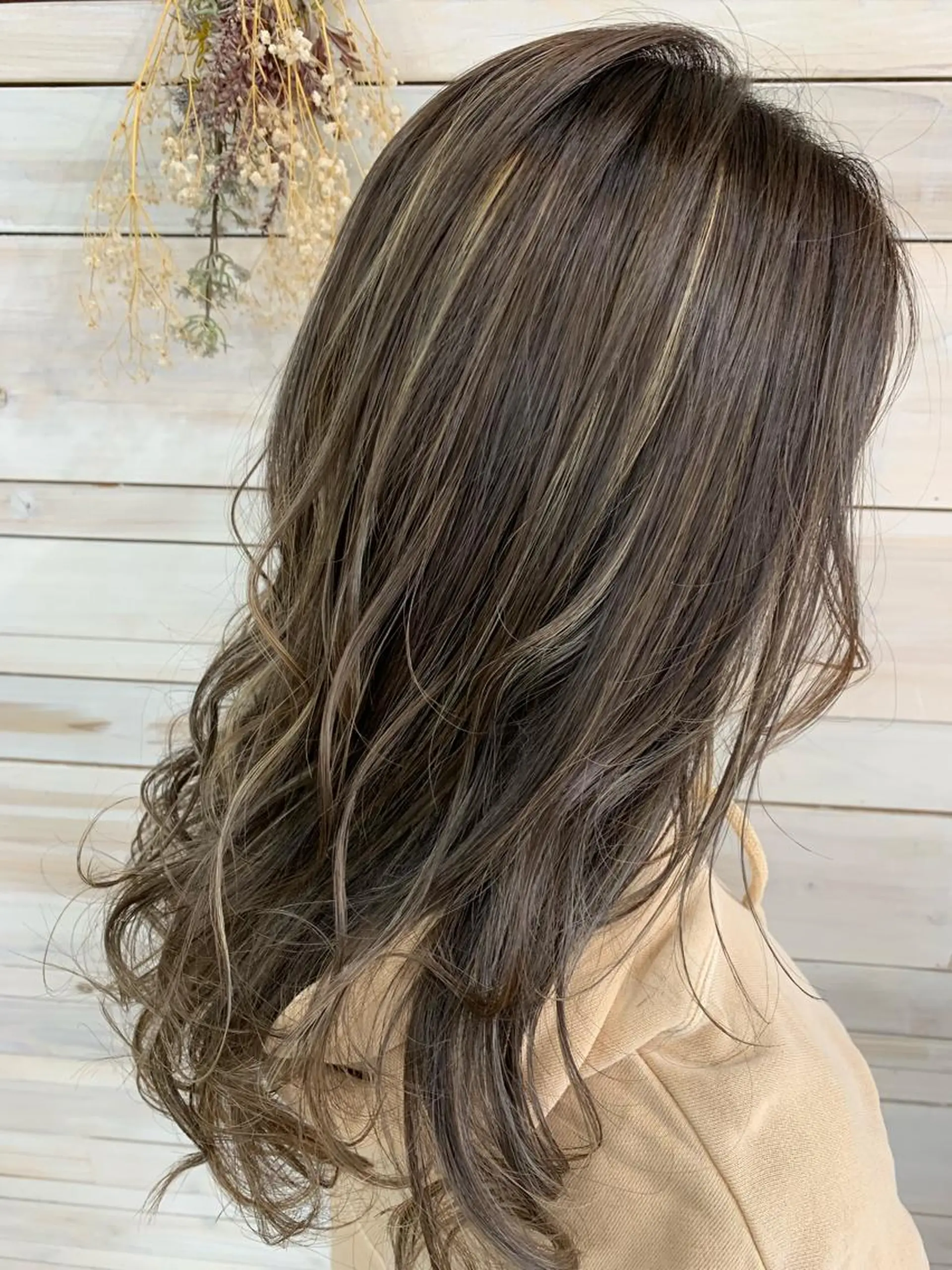 セミロング カラー ハッシュカット/ボブ /レイヤー/彩奈のヘアスタイル