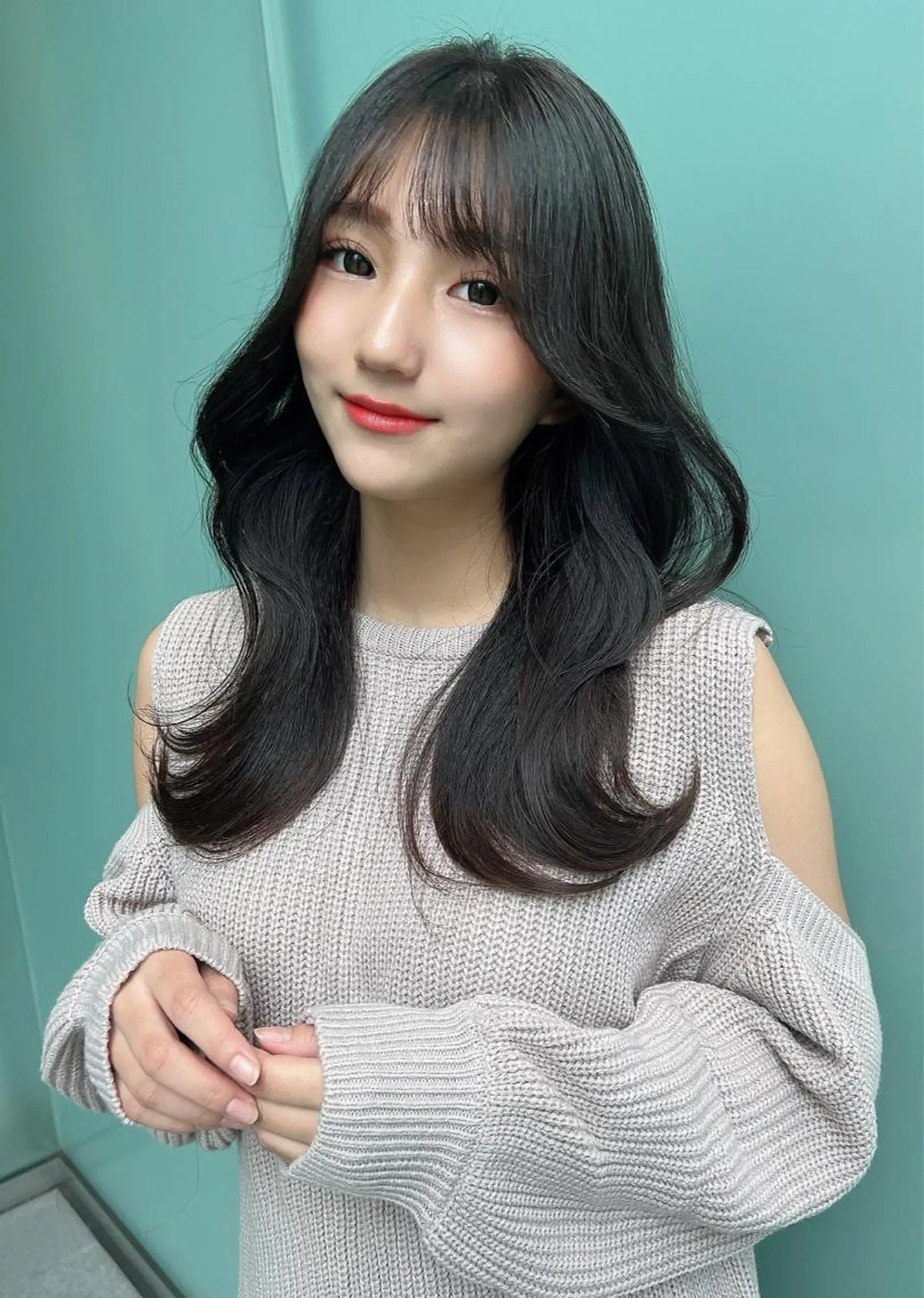 ロング カラー 韓国風ヘア カット ヘアカラー トリートメント 韓国ヘア特化型美容師 カワノマイ🇰🇷のヘアスタイル