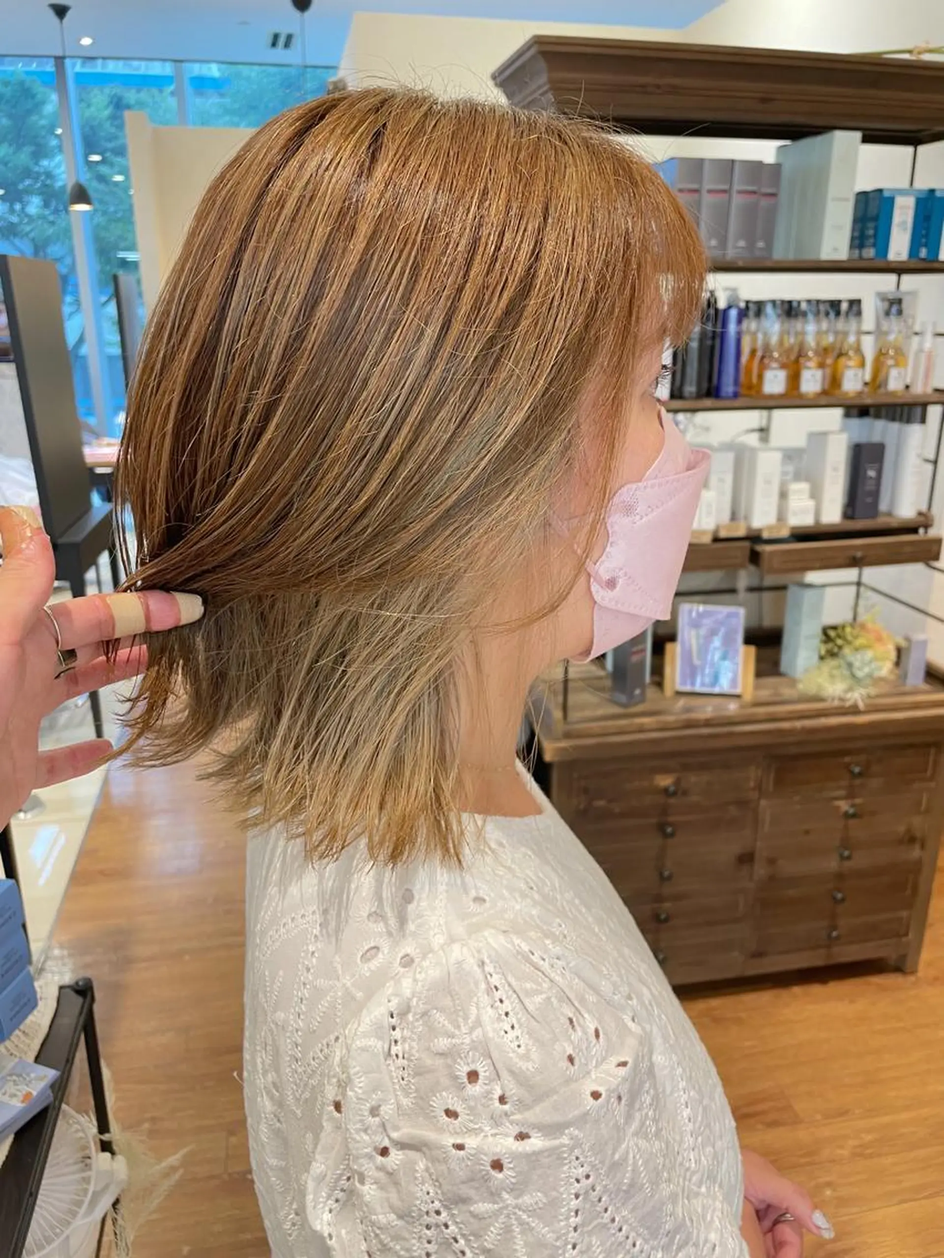 ショート カラー グレージュ インナーカラー ヘアカラー 髪質改善/ブリーチ 田代 龍我のヘアスタイル