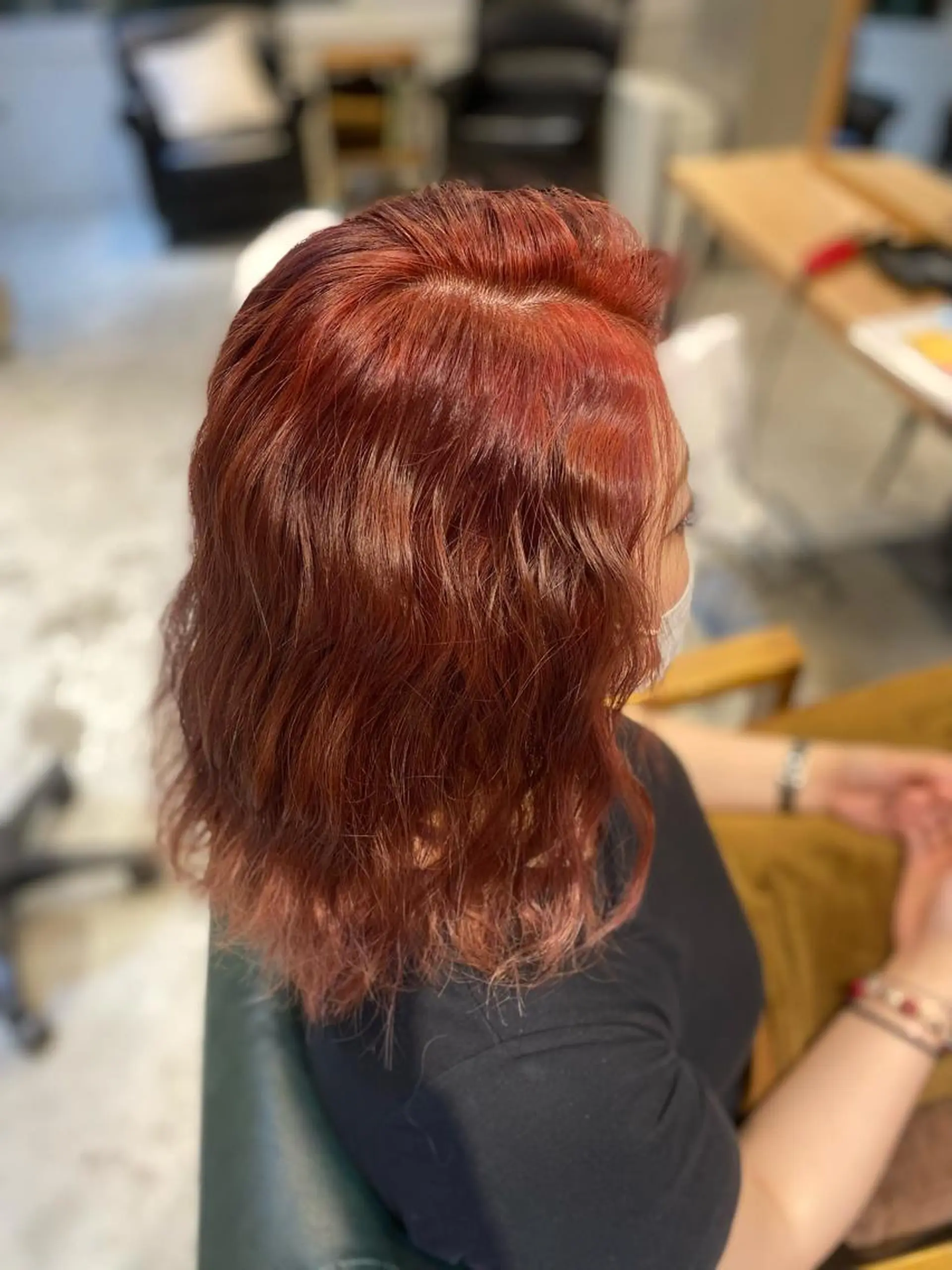 セミロング ヘアカラー glowm by affect所属・glowm 加藤翔太のヘアスタイル