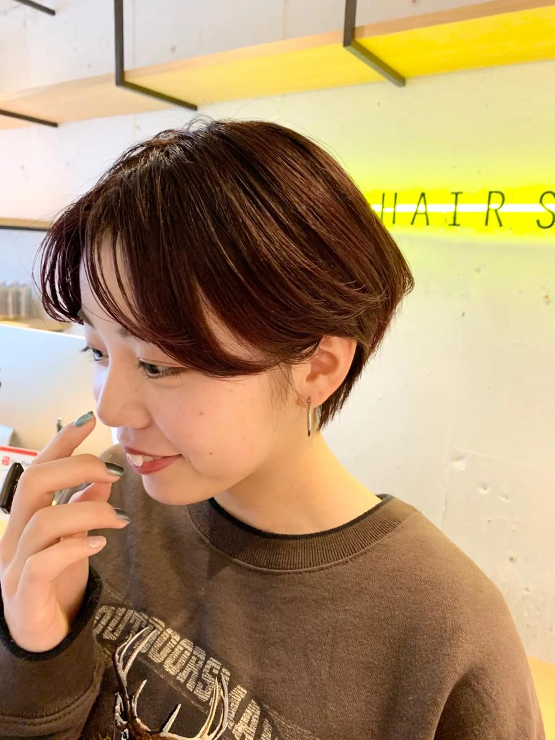 ショート カラー ハンサムショート ピンクカラー ショートヘア Fuuu《フゥ》所属・シノザキ シンゴのヘアスタイル