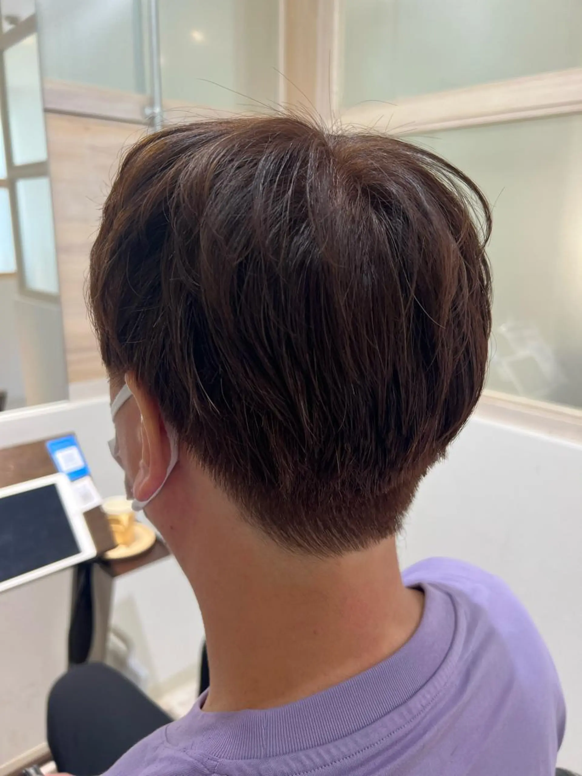 ショート カット ヘアカラー トリートメント ヘッドスパ 🥣🫧‪艶カラー 🦋アカマ ミユ🦋のヘアスタイル