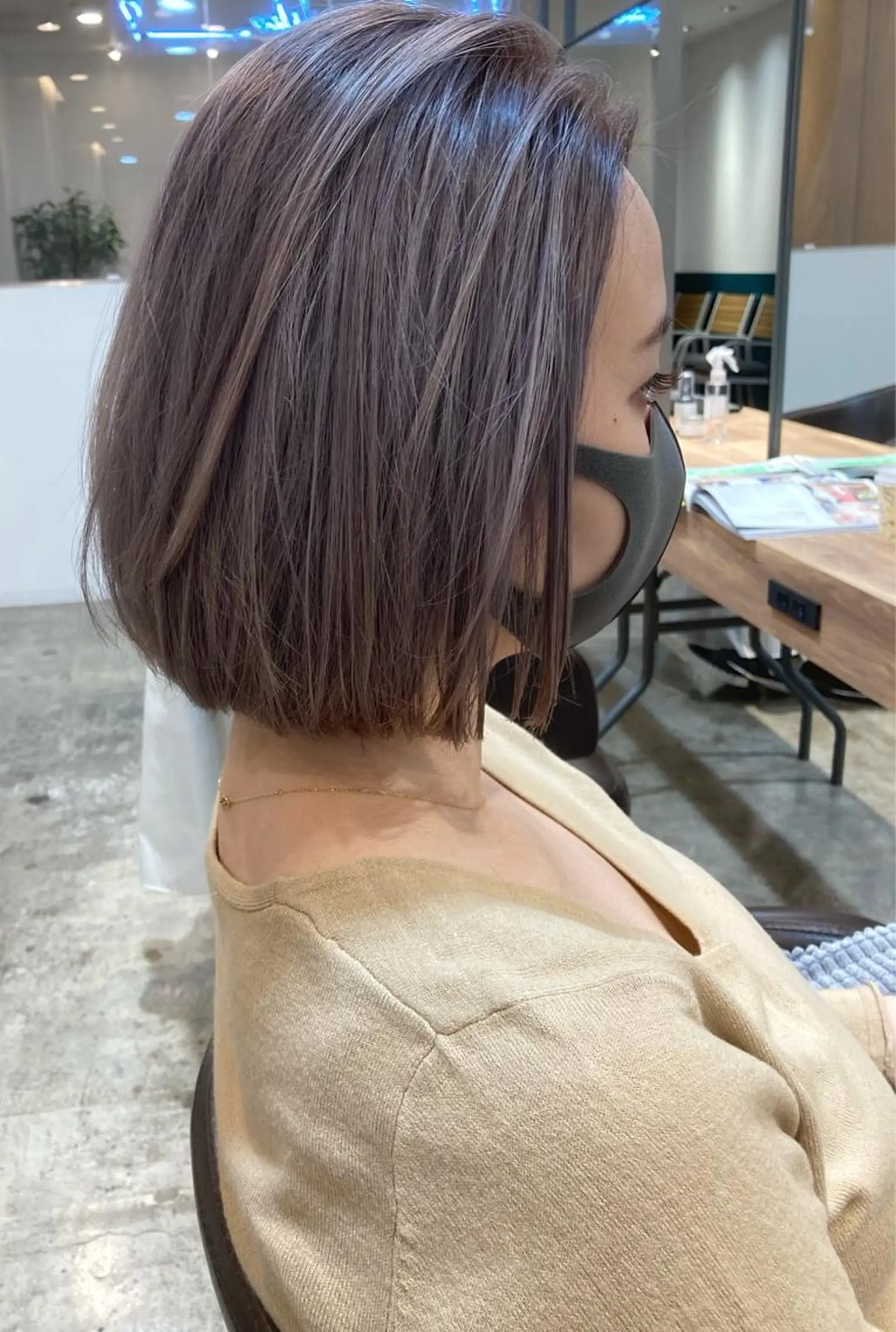 ショート カラー ベージュカラー ハイトーンカラー ピンクカラー ピンクベージュ カラーリスト菅野 竜矢🌈のヘアスタイル