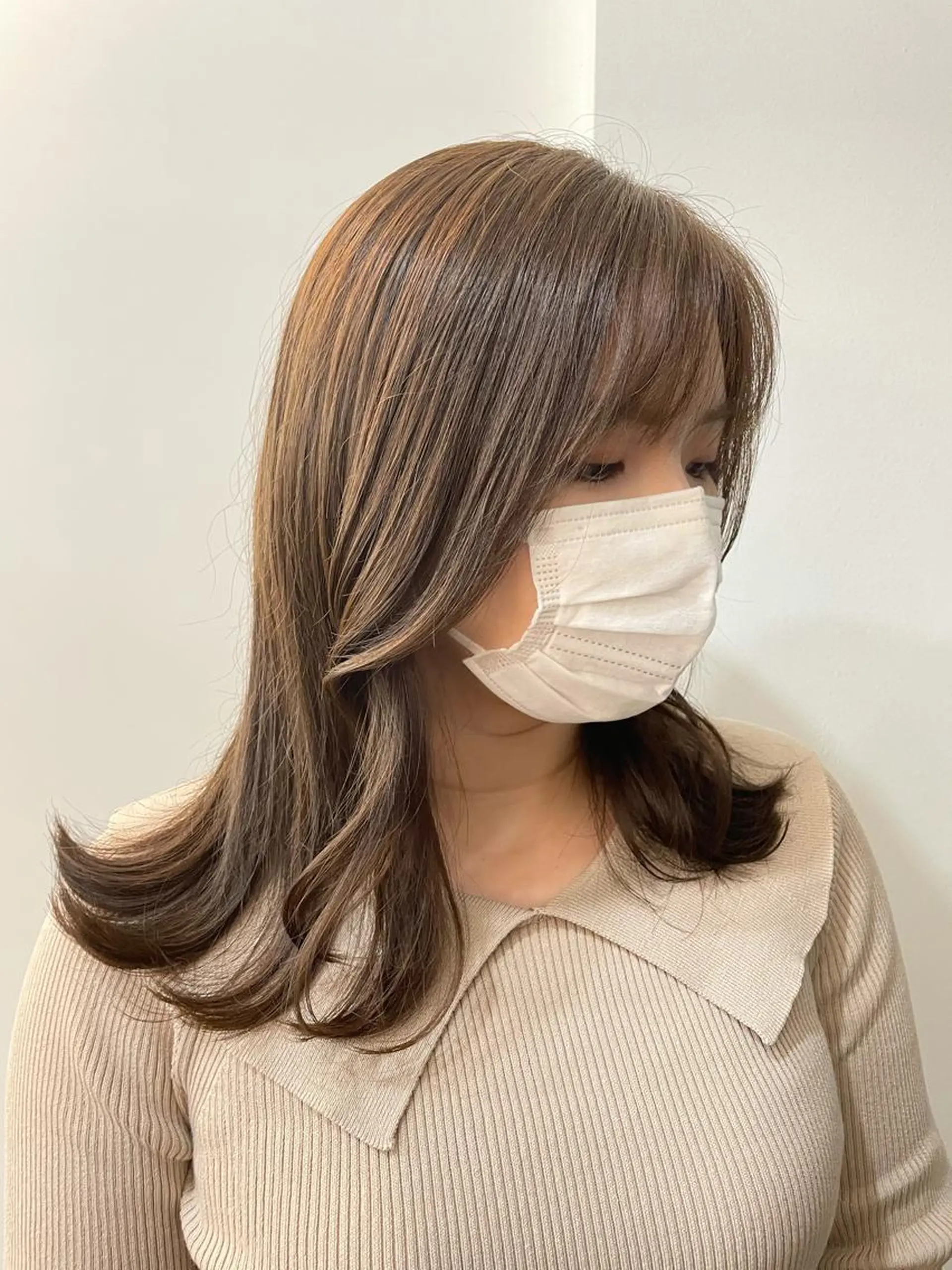 ロング 🤍韓国ヘア🇰🇷 タバタサオリ🤍のヘアスタイル