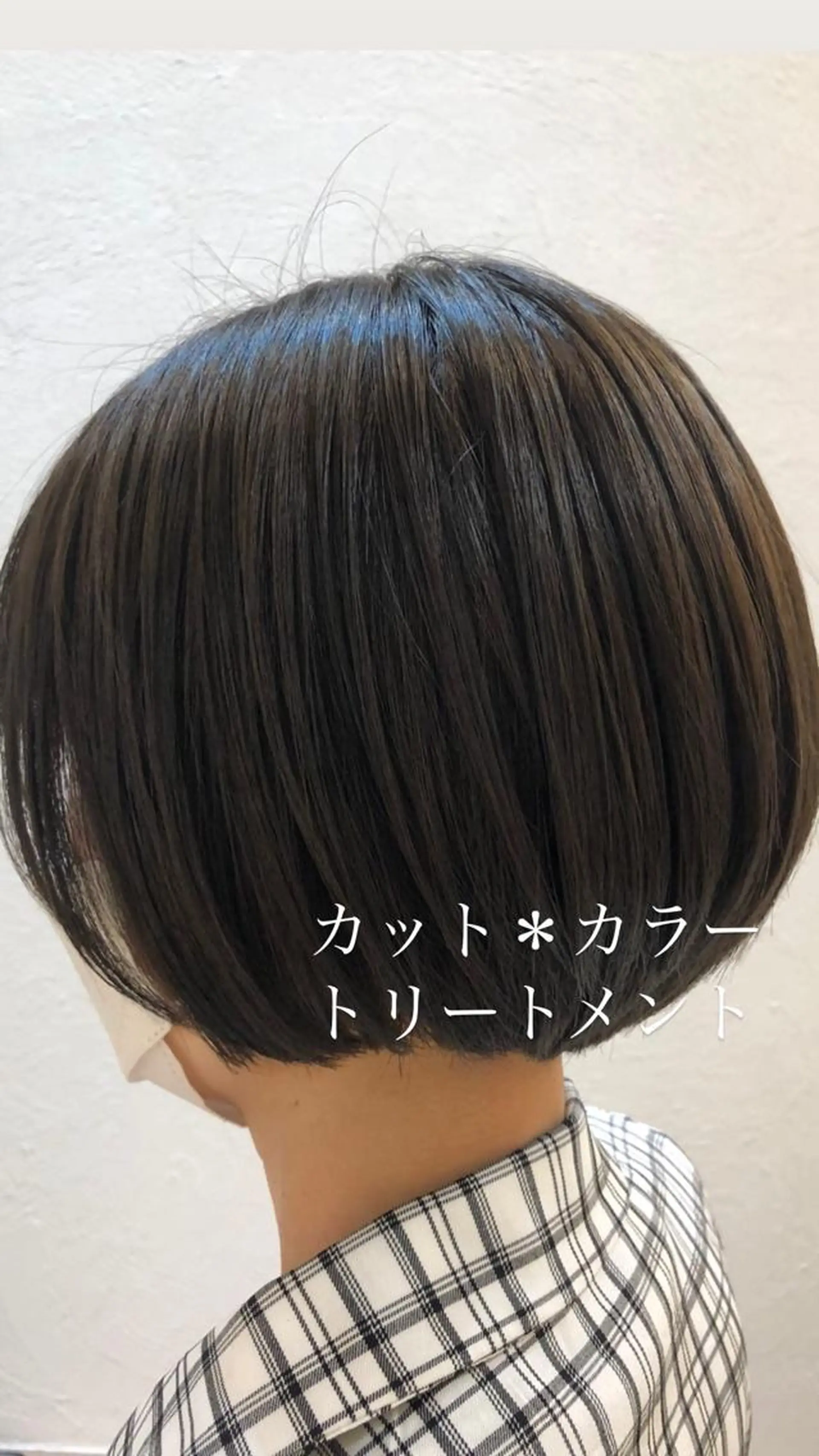 ショート カラー 艶質改善/縮毛矯正 ササキナツミのヘアスタイル