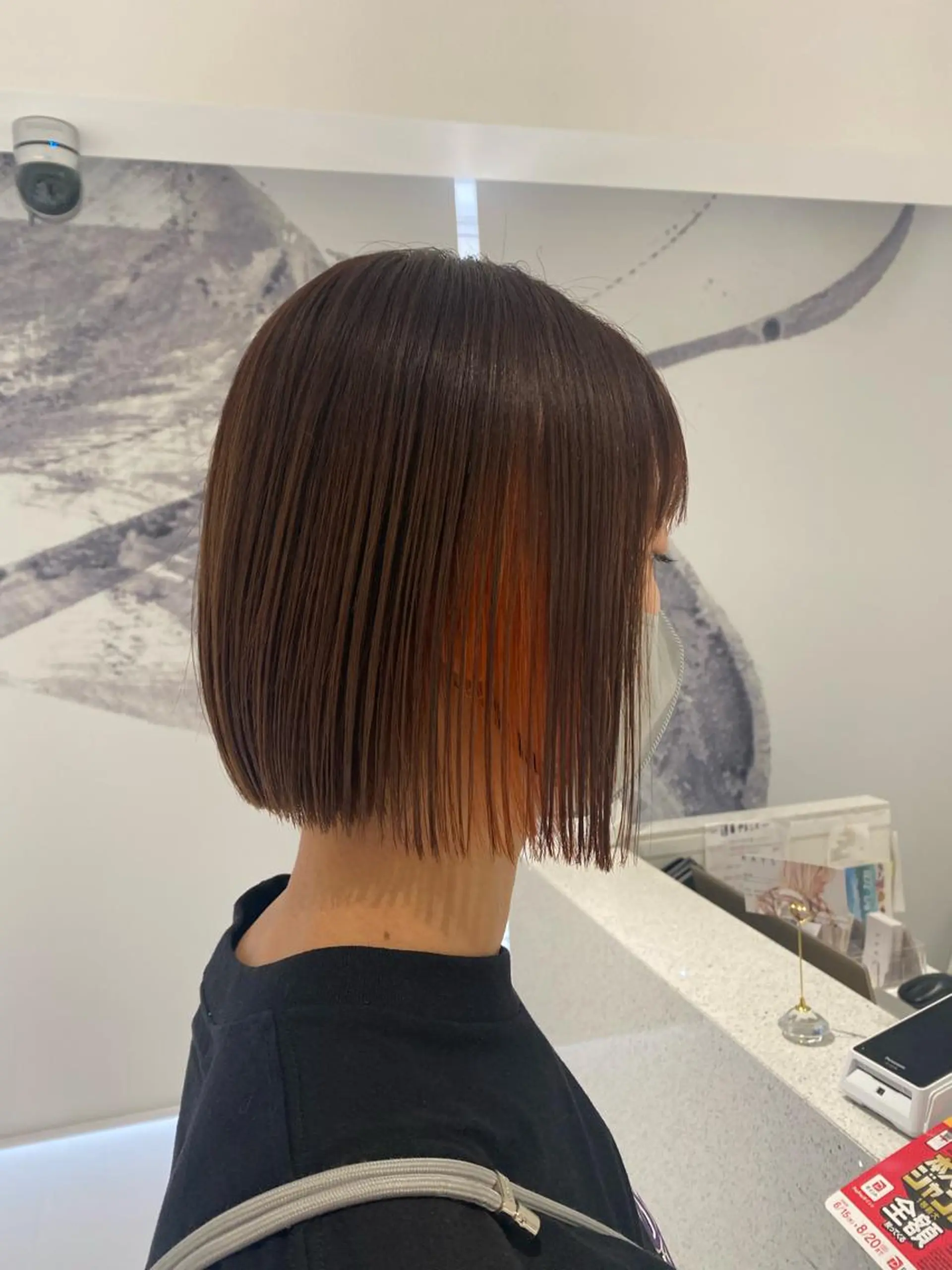 ショート 切りっぱなしボブ ボブ ヘアカラー ｱｵﾇﾏ ﾐﾕ 🦕のヘアスタイル