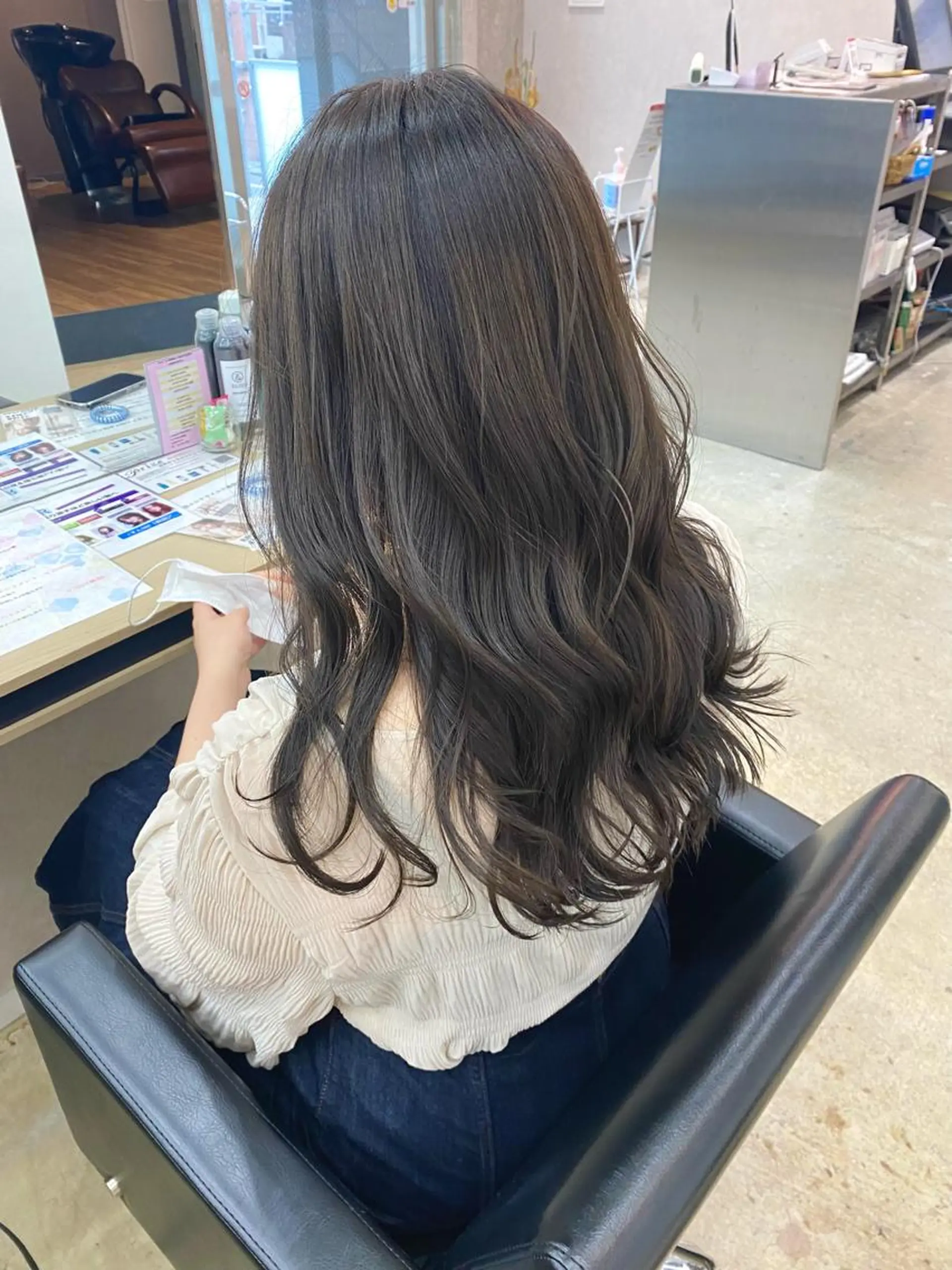 ロング カラー ヘアアレンジ ヘアカラー トリートメント ♡韓国風ヘア 🐈♡MIHOのヘアスタイル
