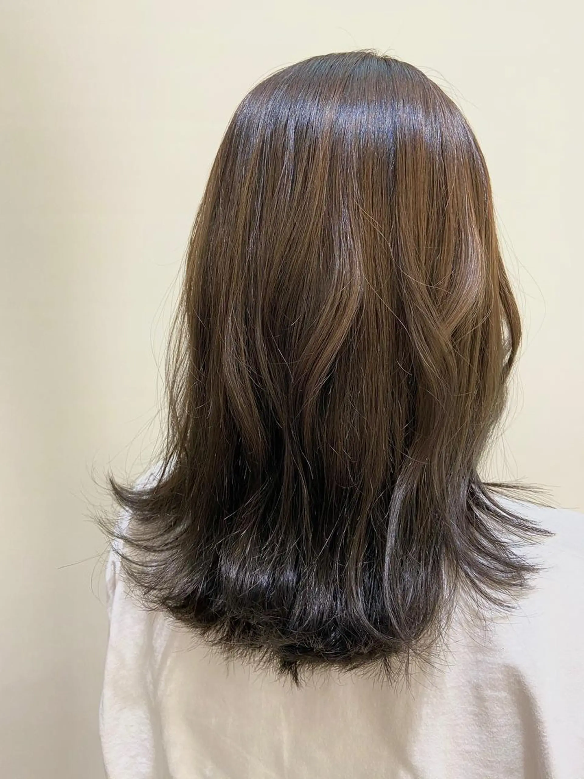 セミロング カラー 🫧透明感カラー /縮毛☘️豊嶋龍佑のヘアスタイル