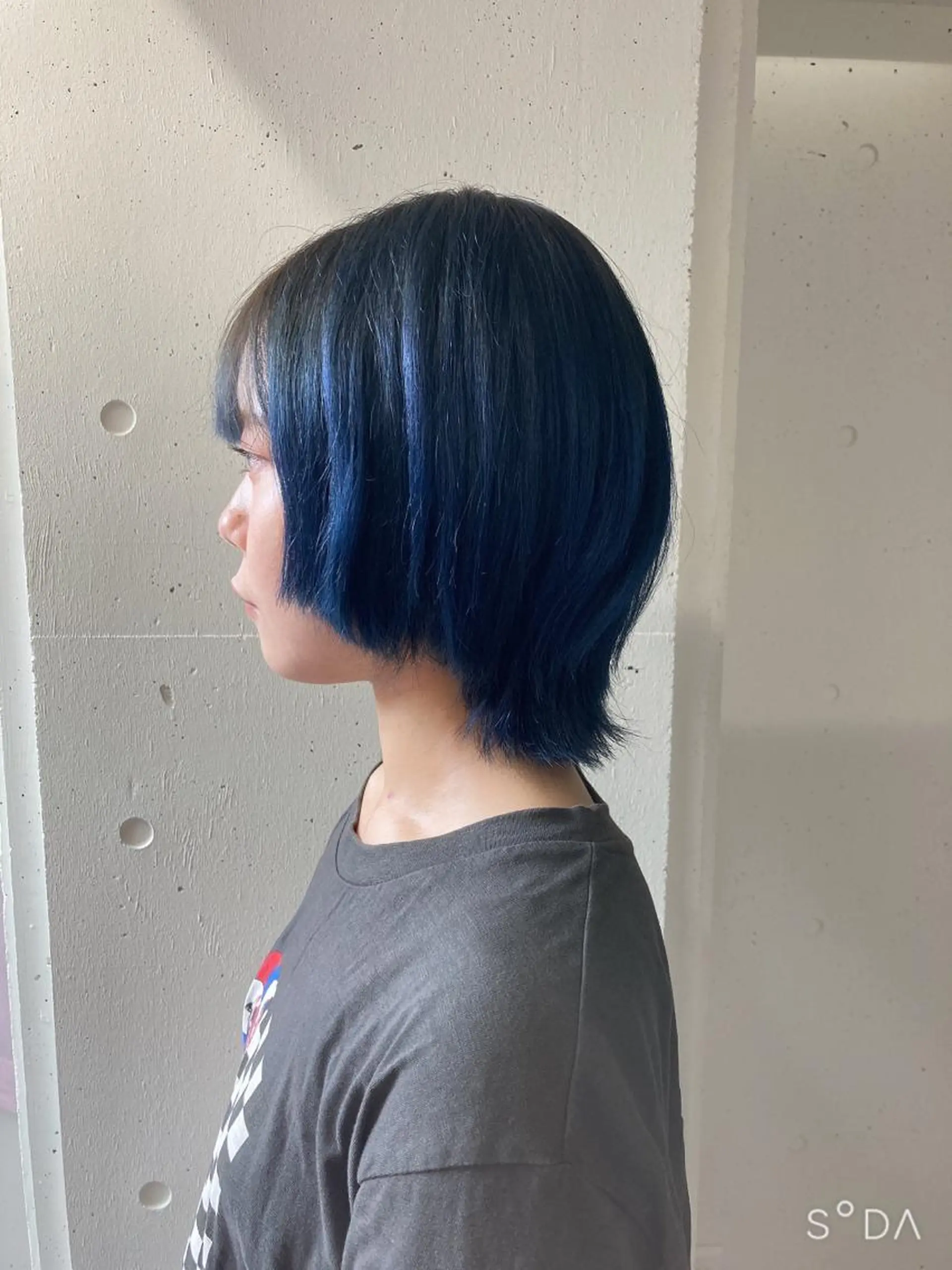 ショート カラー ブルーカラー ショートヘア ウルフカット カット ヘアカラー ミルミー美容室所属・🦄💒💓齎藤 七海子🦄💒💓のマツエク・マツパデザイン