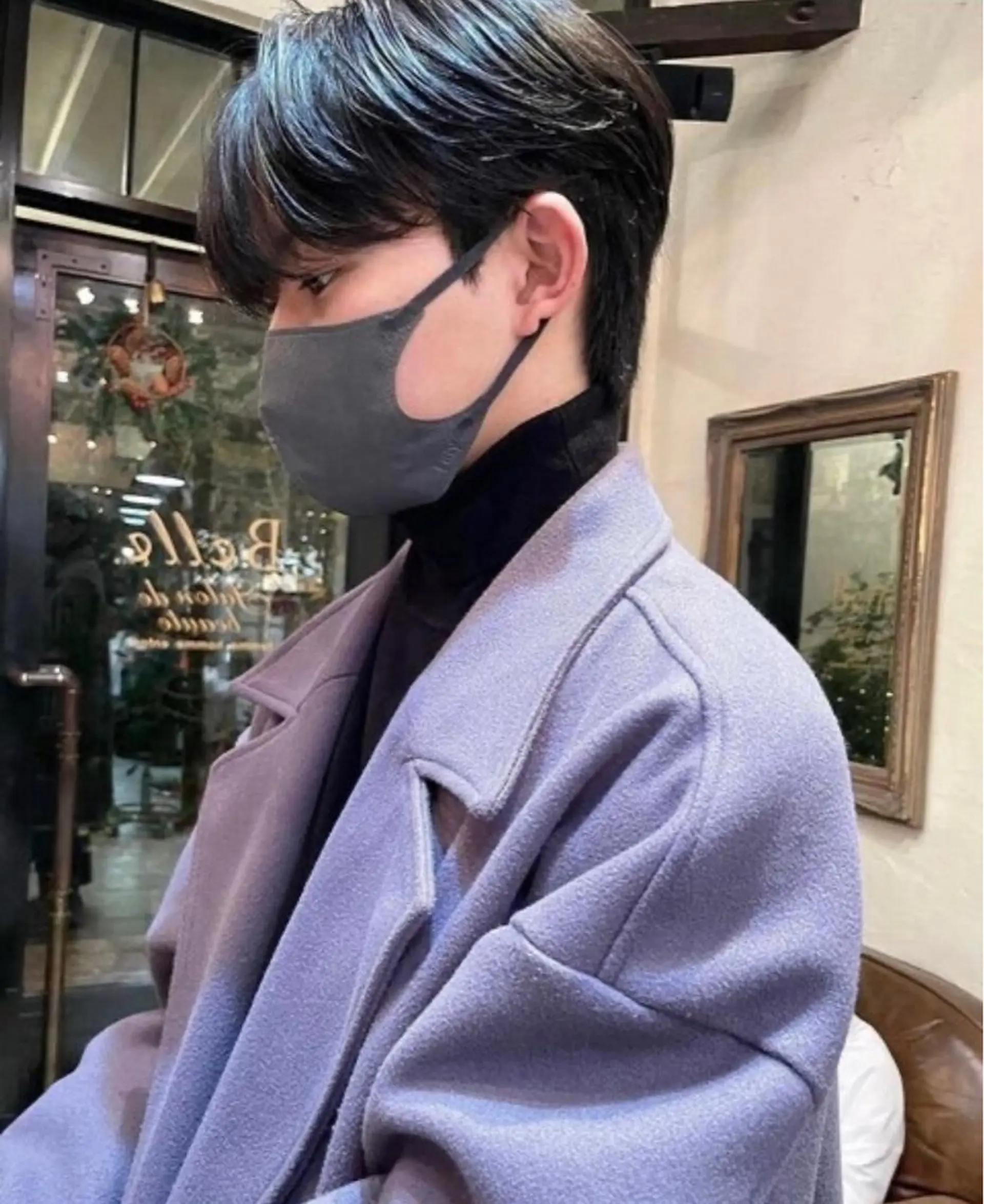 ショート パーマ メンズ カルマパーマ メンズ韓国風 メンズパーマ 韓国風ヘア knot by belle所属・Hana❁⃘*.ﾟ Jr.stylistのヘアスタイル