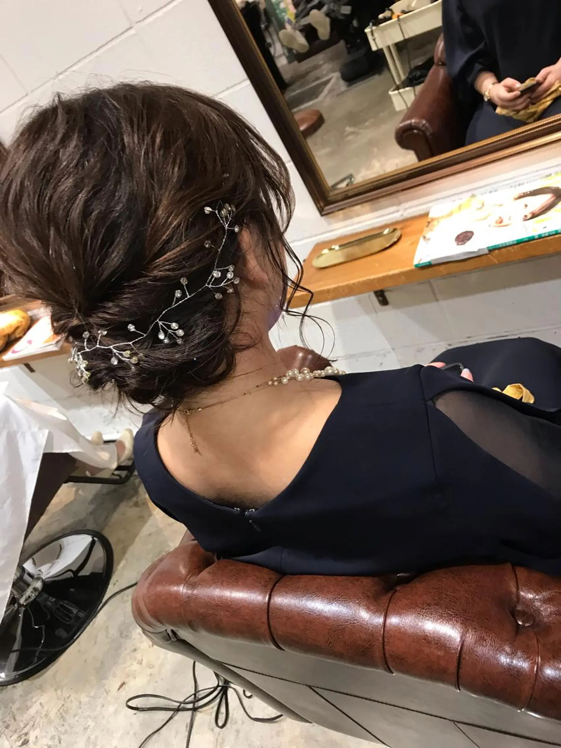 セミロング カラー パーマ ヘアアレンジ メンズ キッズ 結婚式・ブライダル Forest. -髪質改善-のヘアスタイル