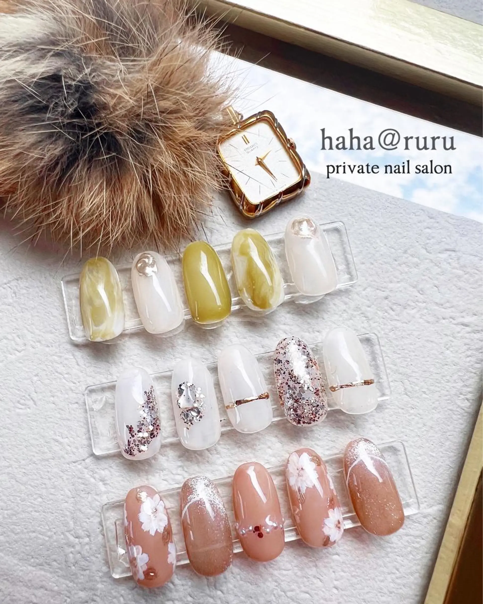 ネイル シンプルネイル haha@ ruruのネイルデザイン