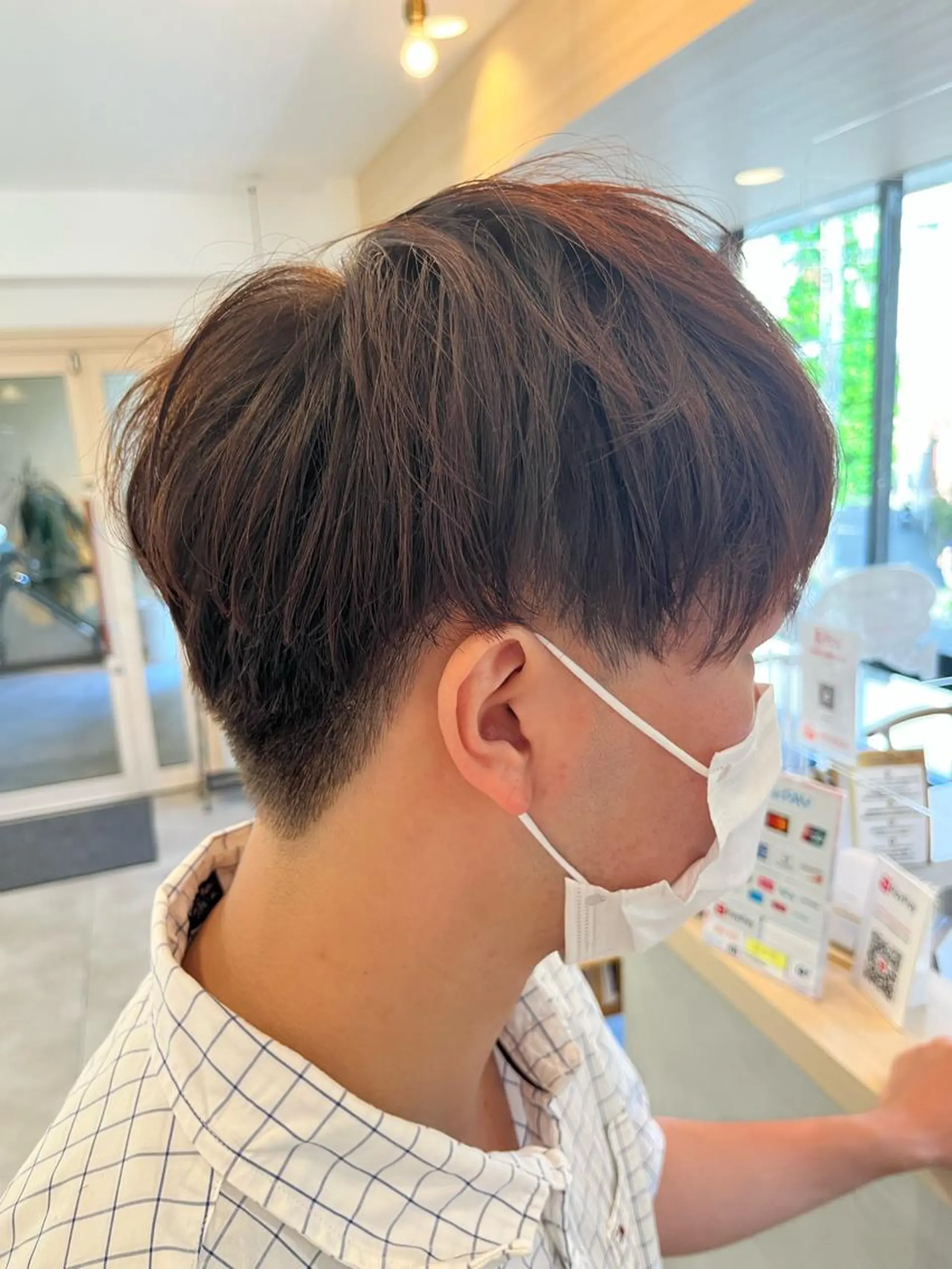 メンズ マッシュ Hikari /赤み消しカラーのヘアスタイル