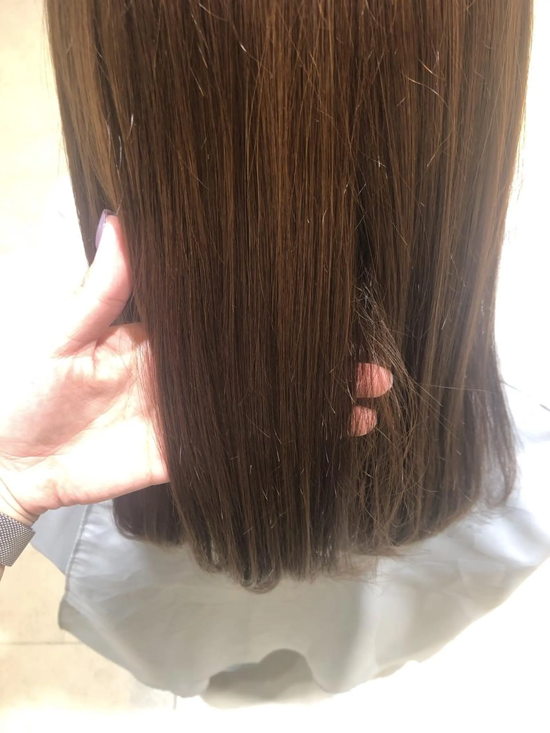 セミロング トリートメント ヤマモト ミナミのヘアスタイル