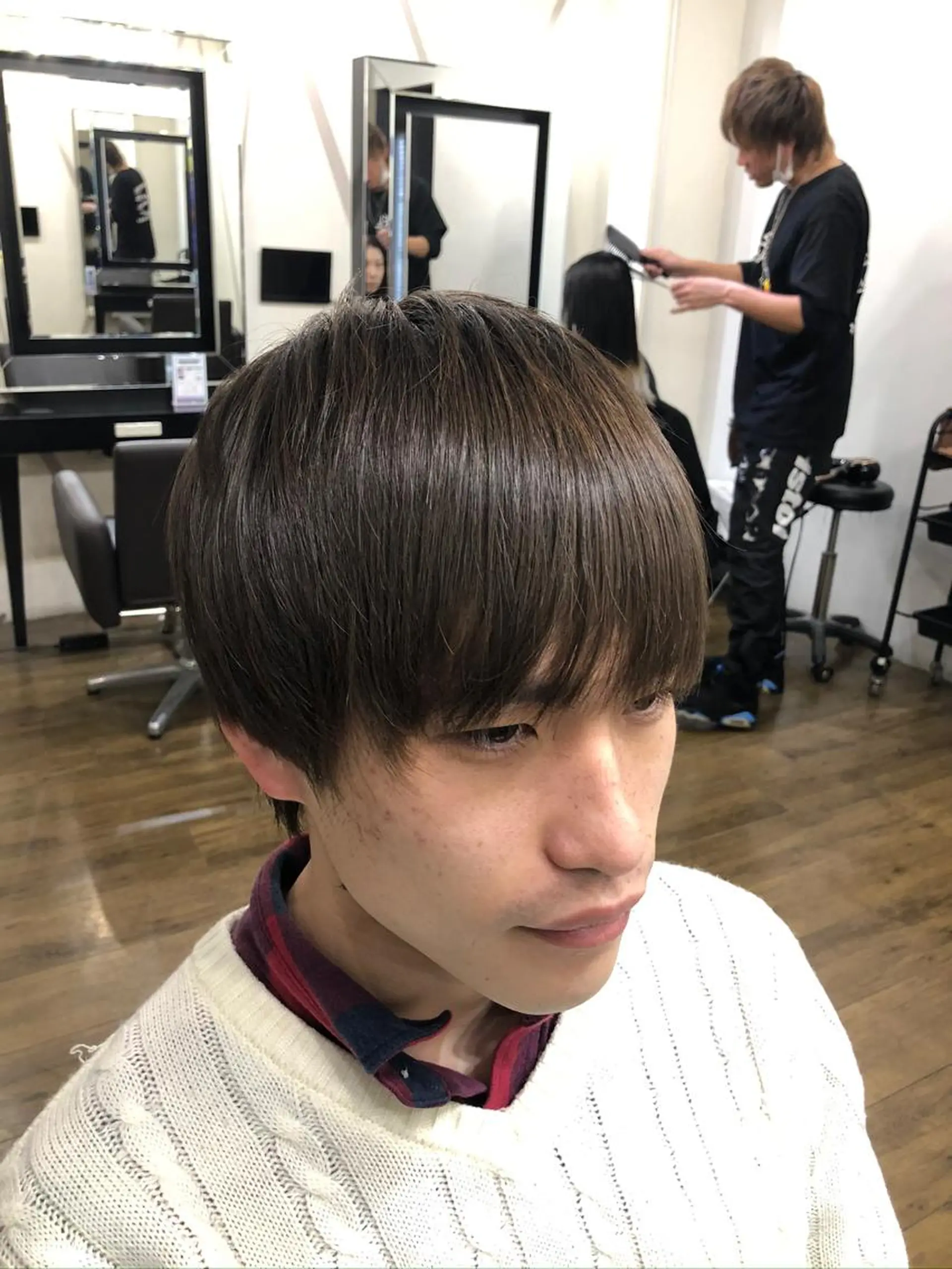 カラー アッシュ 黒髪 メンズサロンANDY 御堂筋なんば店所属・大阪メンズヘアのプロ 高橋 直希のヘアスタイル