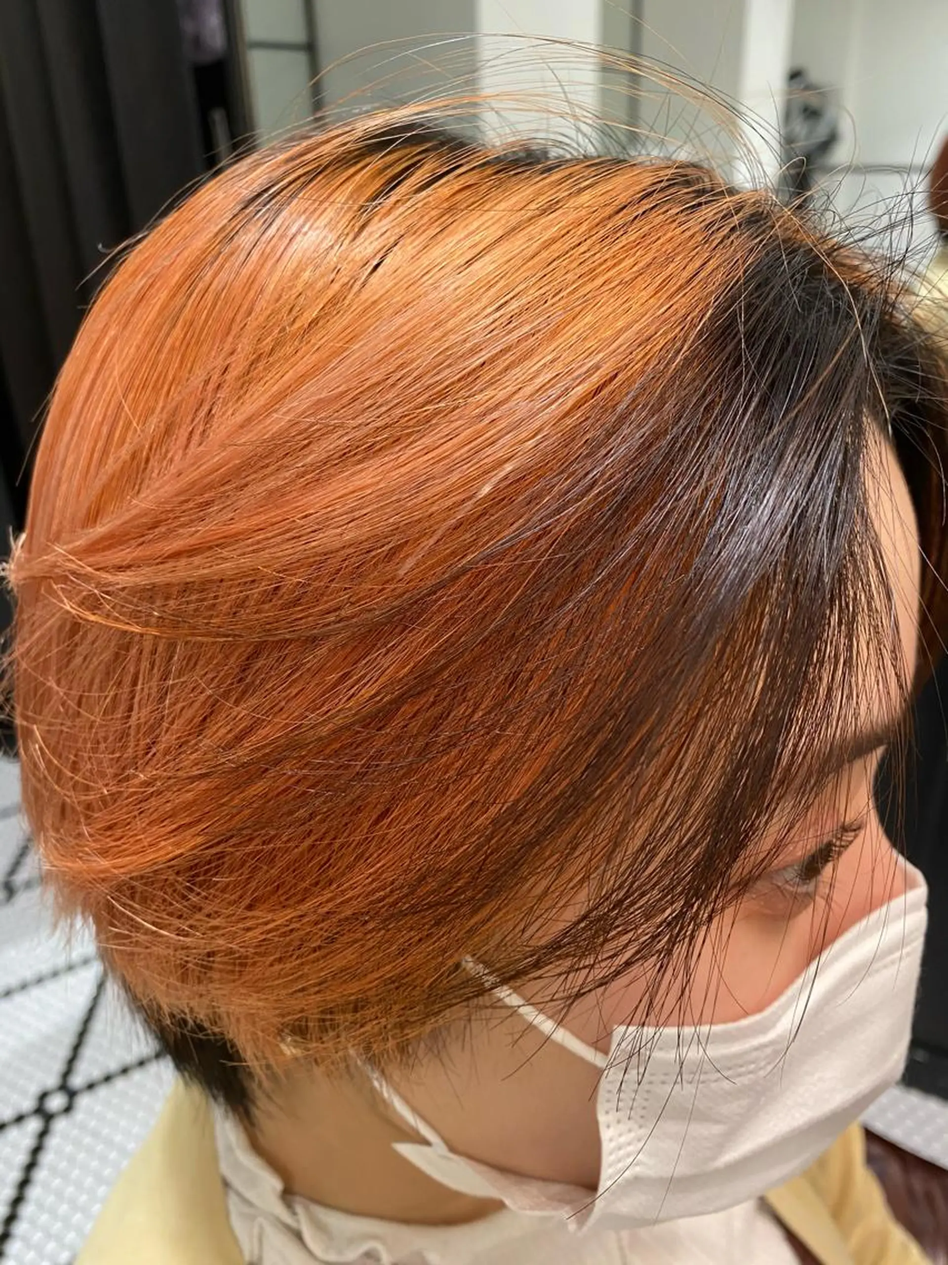 ショート ミストバング 韓国風カラー 韓国風ヘア 色素薄めカラー❤︎ chihiroのヘアスタイル