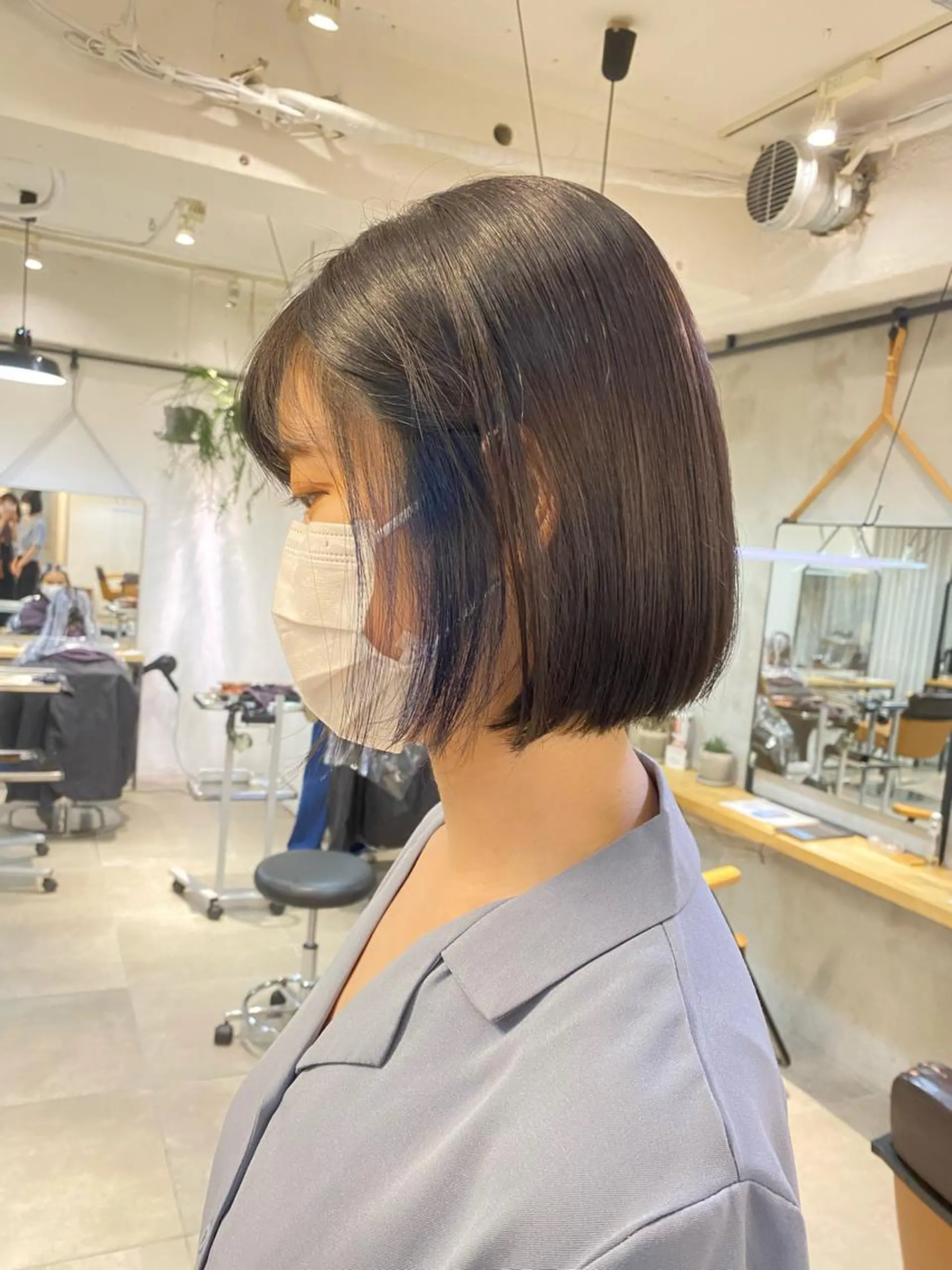 ミディアム カラー ブルーカラー Lomalia 🤍🫧/makoのヘアスタイル
