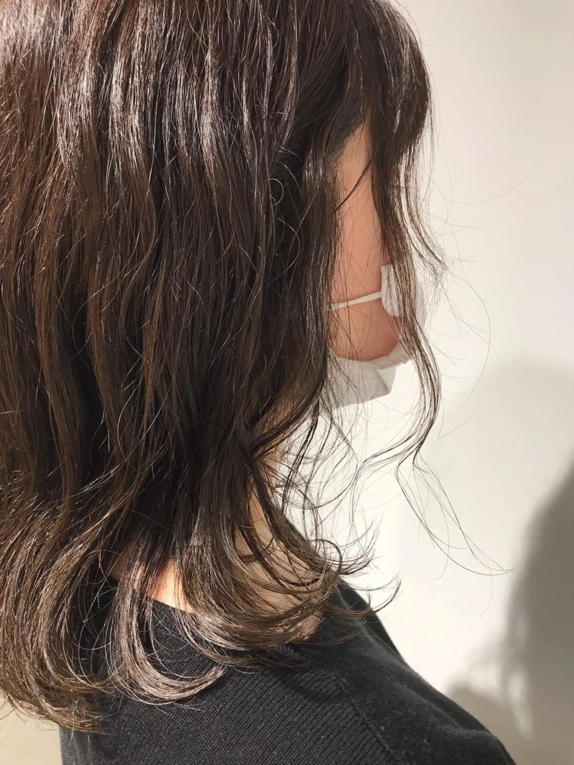 ミディアム カラー 暖色カラー🍊 ボブ🌿顔周りcutのヘアスタイル