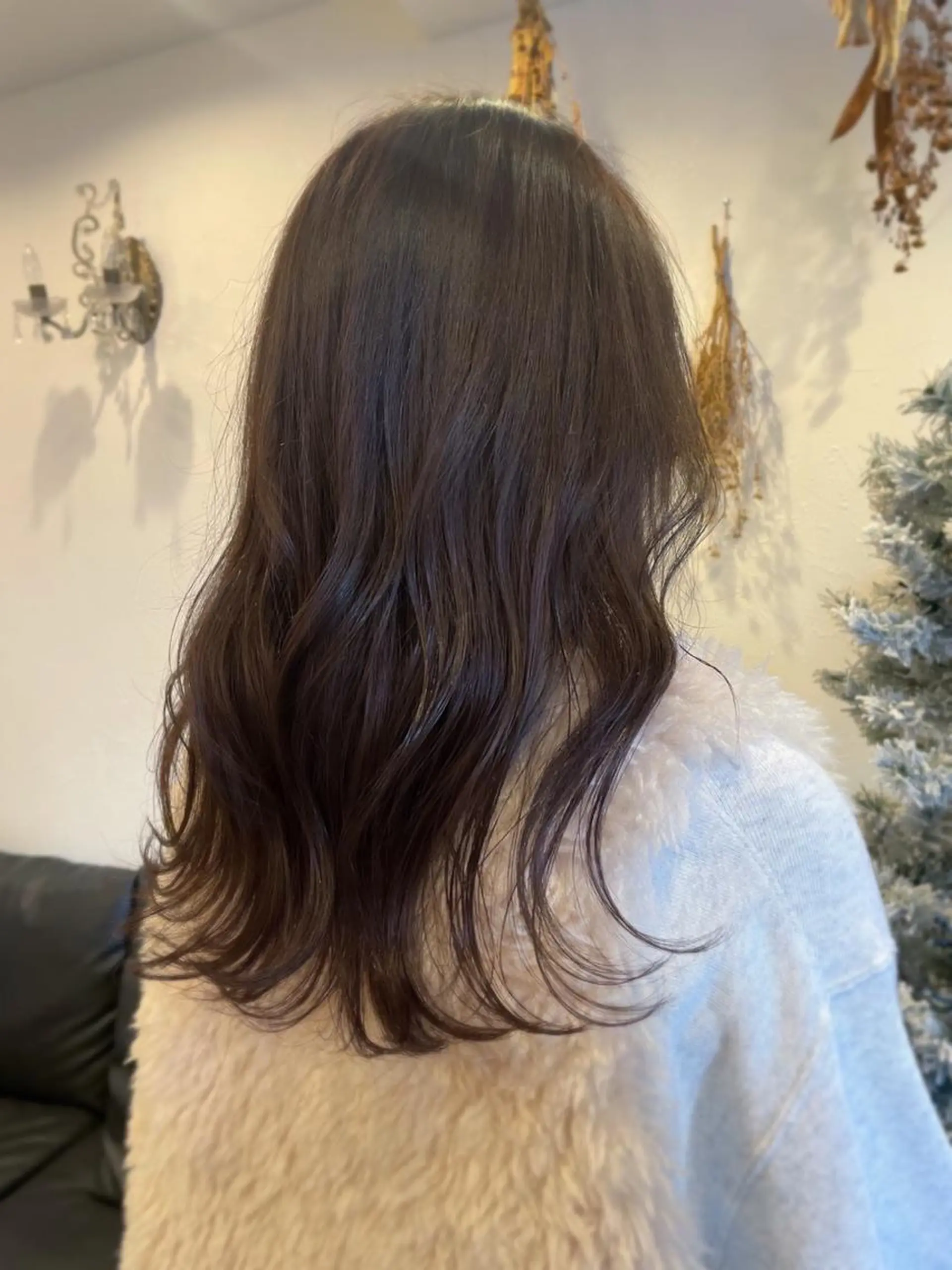セミロング カラー ブラウンカラー ラベンダーカラー ラベンダーブラウン カット ヘアカラー トリートメント m ā l o.🌷 サカモトマイコのヘアスタイル