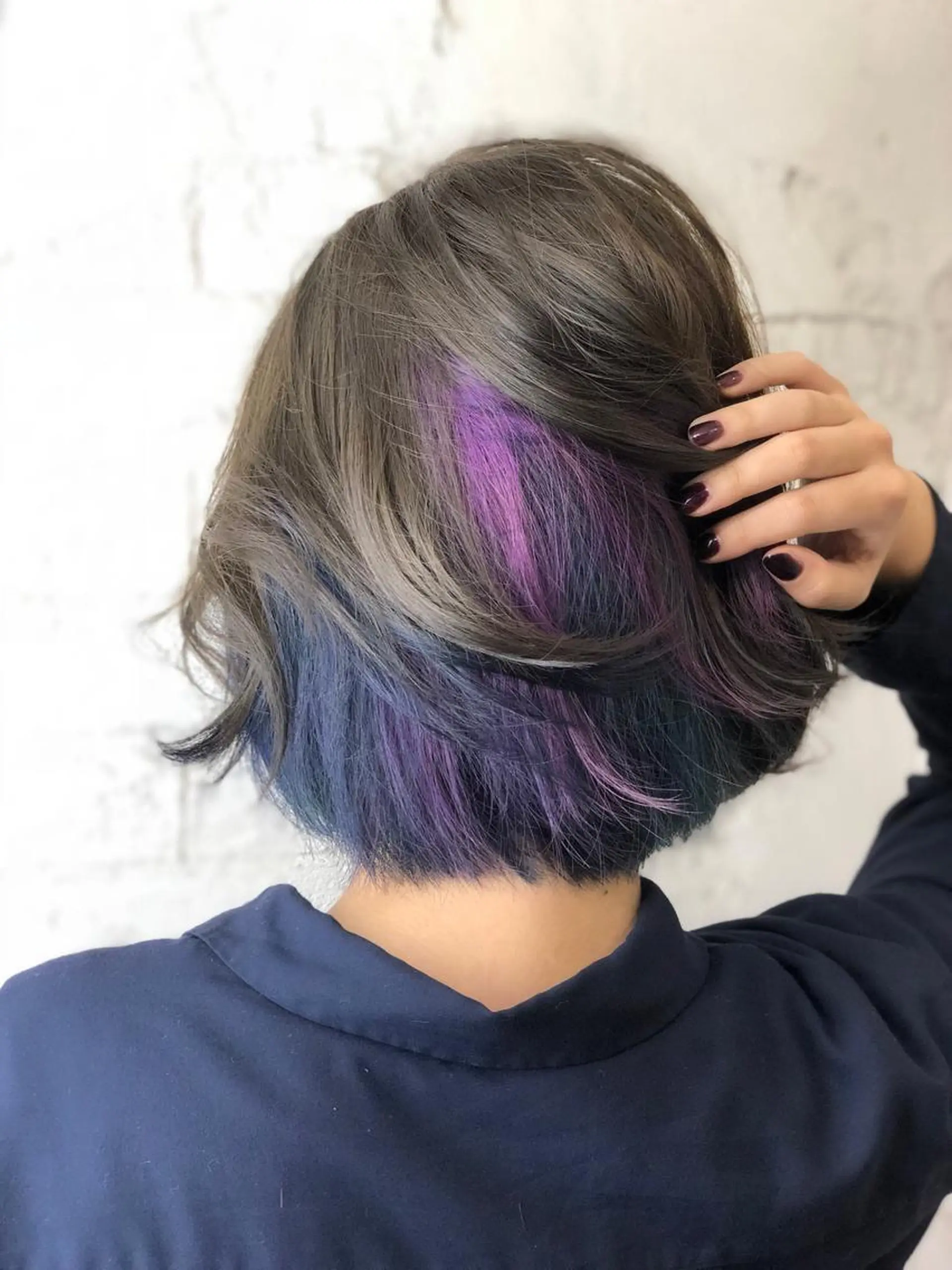 ショート カラー ブルーカラー インナーカラー パープルカラー ヘアカラー トリートメント 🧙『店長』平田 祥己✨のヘアスタイル