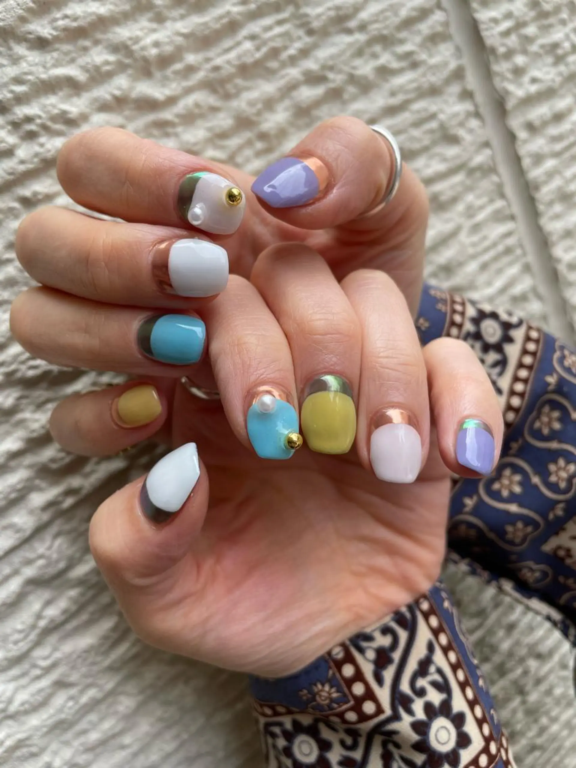 ロング カラー ヘアアレンジ キッズ ネイル マツエク・マツパ アイブロウ 福田 加奈のネイルデザイン